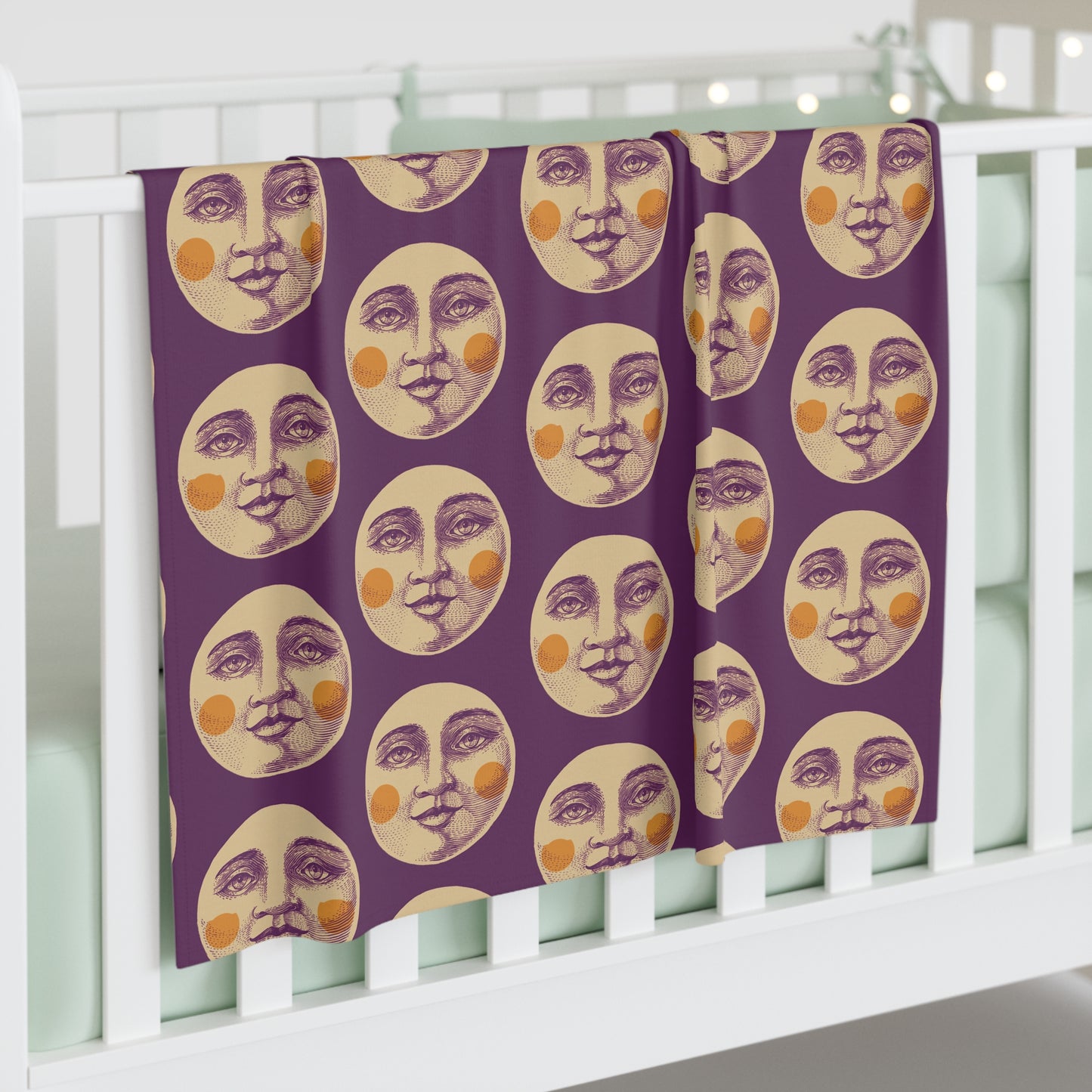 Mod Moon Baby Swaddle Blanket in Purple