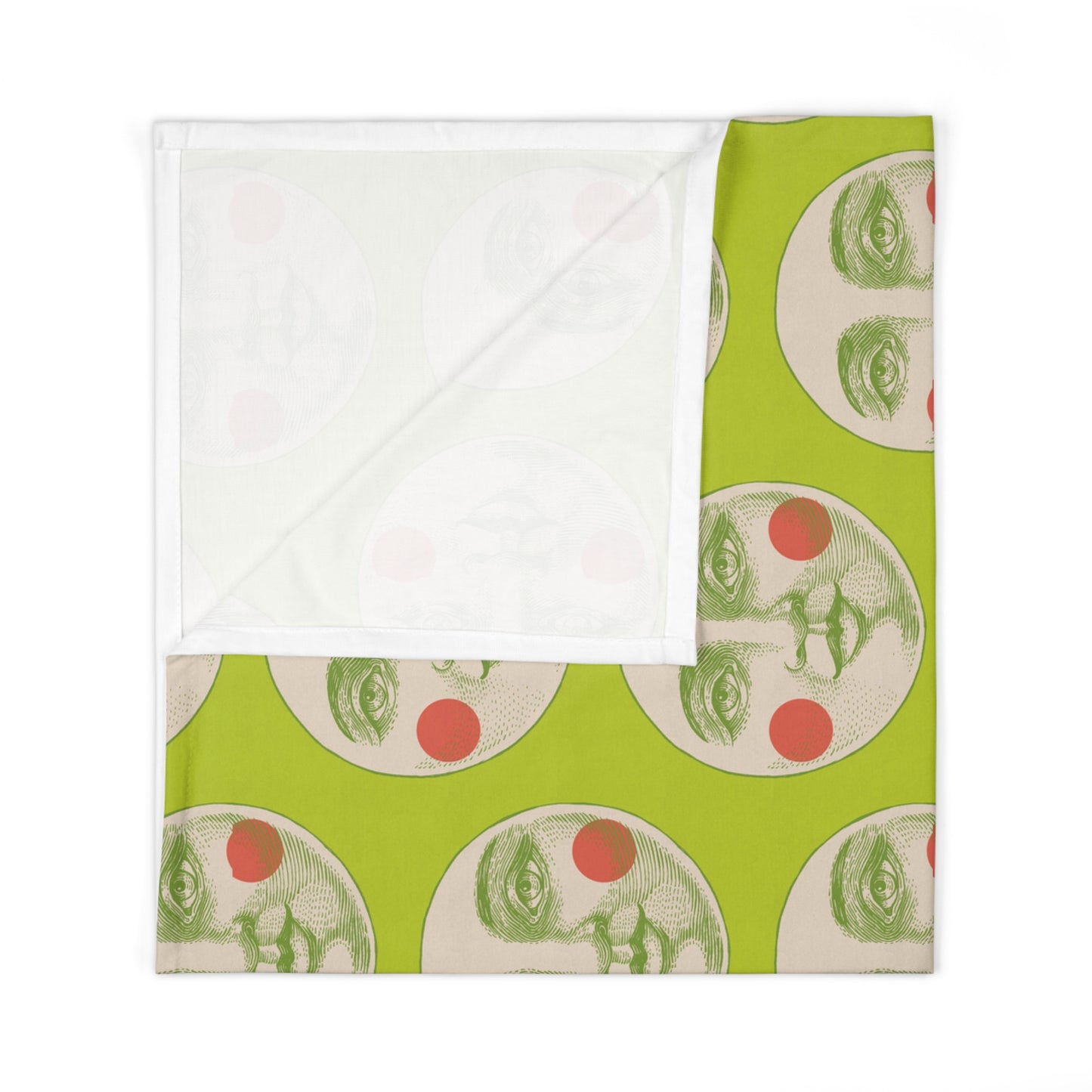 Mod Moon Baby Swaddle Blanket in Lime Green