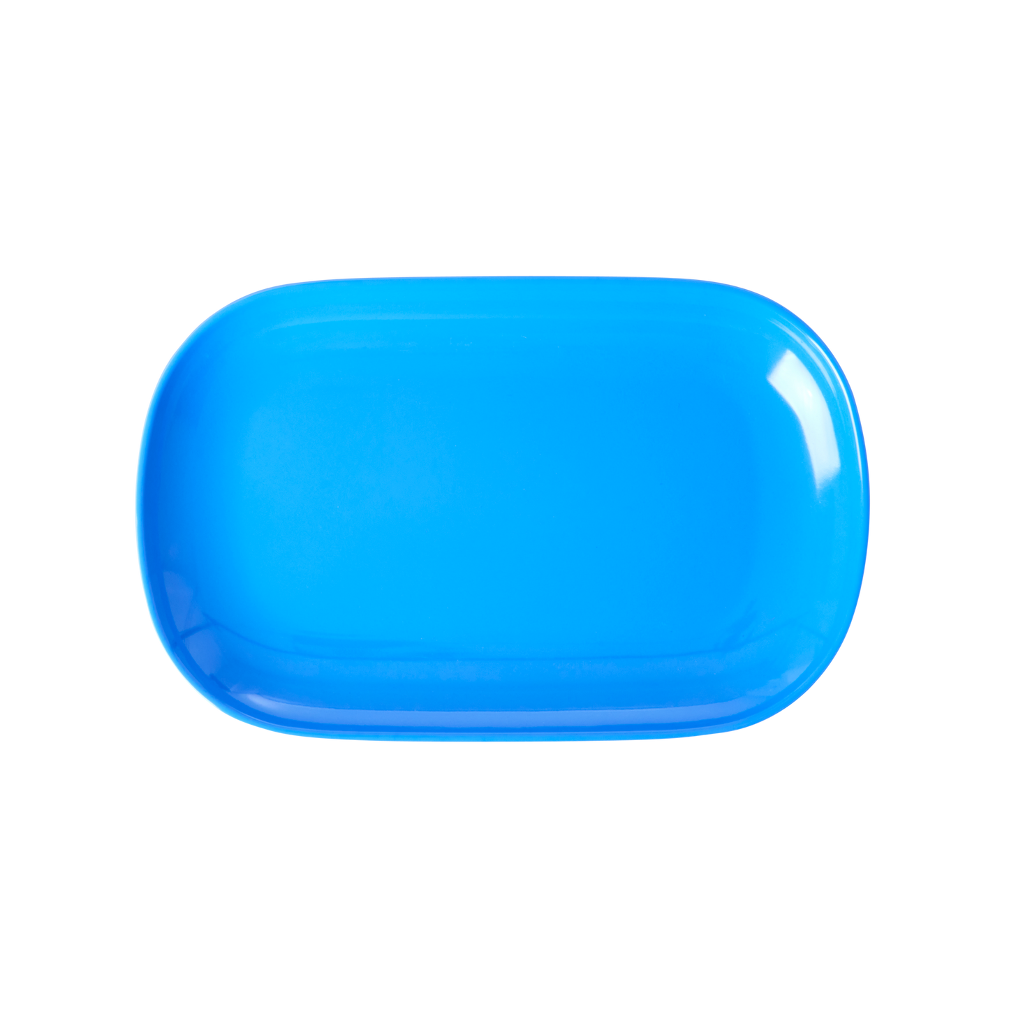 Small Melamine Rectangular Plate - Sky Blue