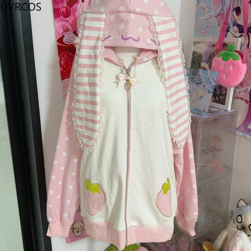 Strawberry Bunny Harajuku Hoodie