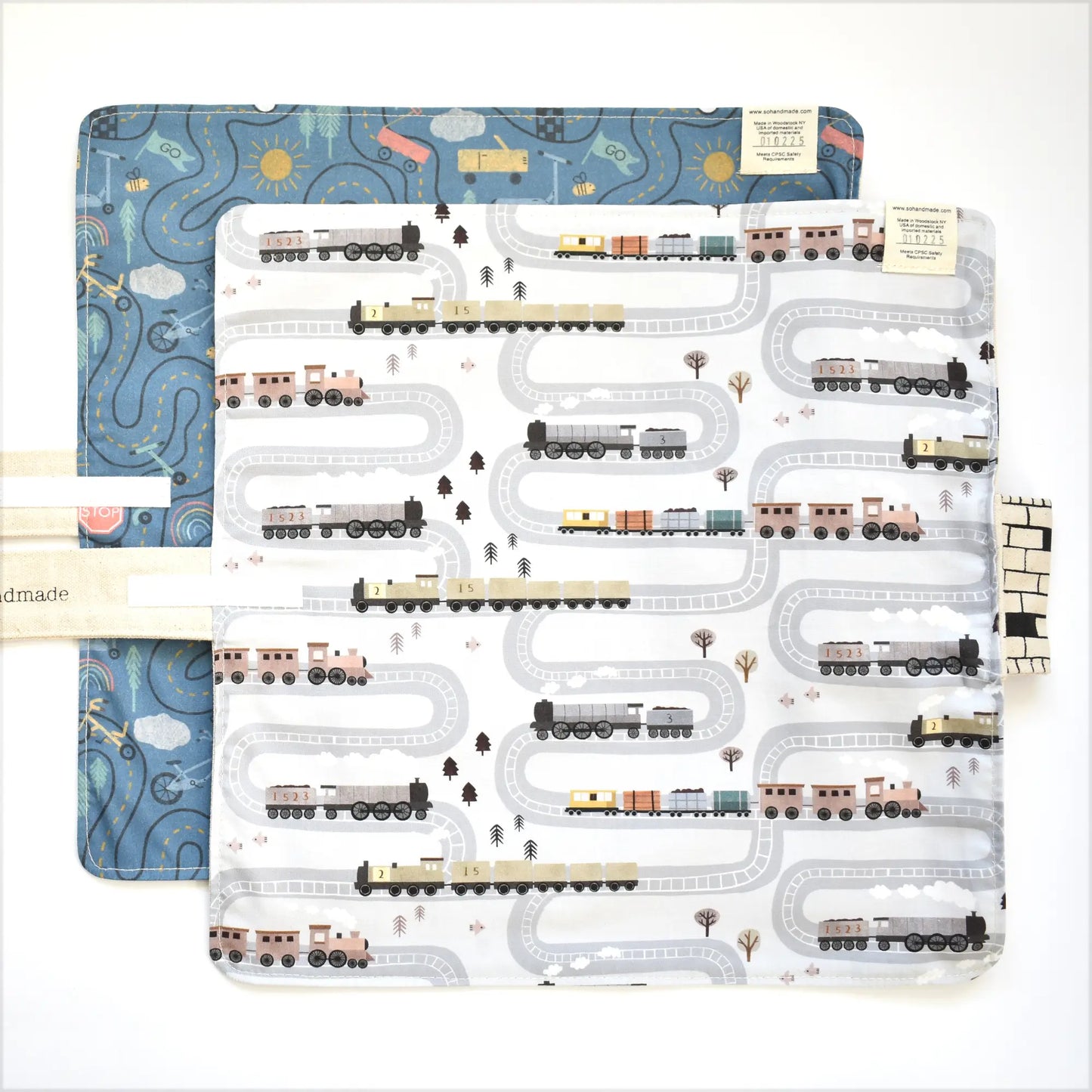Train Play Mat for Toddlers โ Portable Tracks for Travel