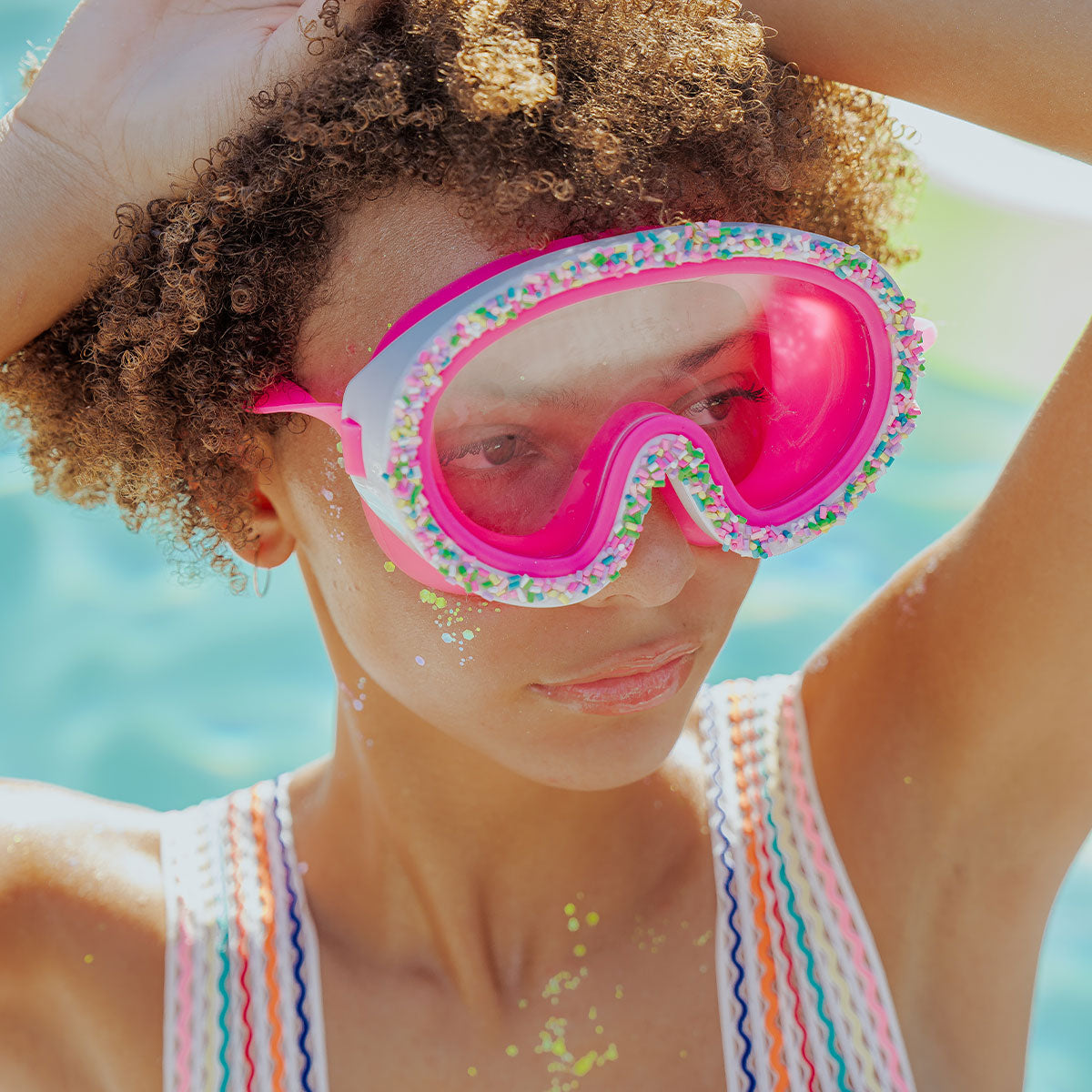 Pink Pareils Baked With Love Kids' Swim Mask