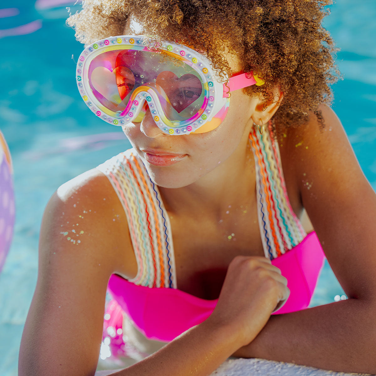 Sweet Smile Emote Kids' Swim Mask