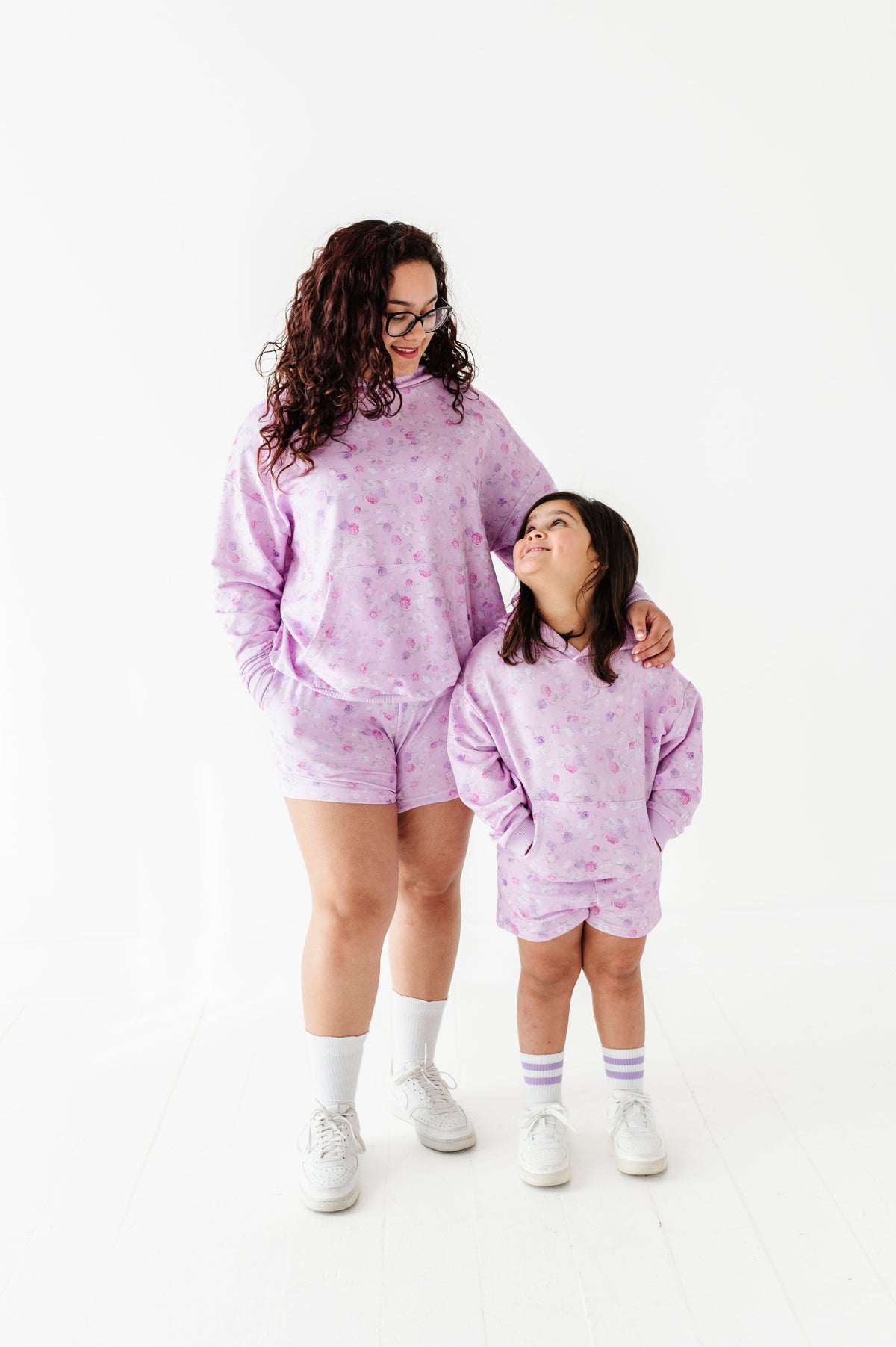 Lilac Petals Kids Hooded Sweatshirt
