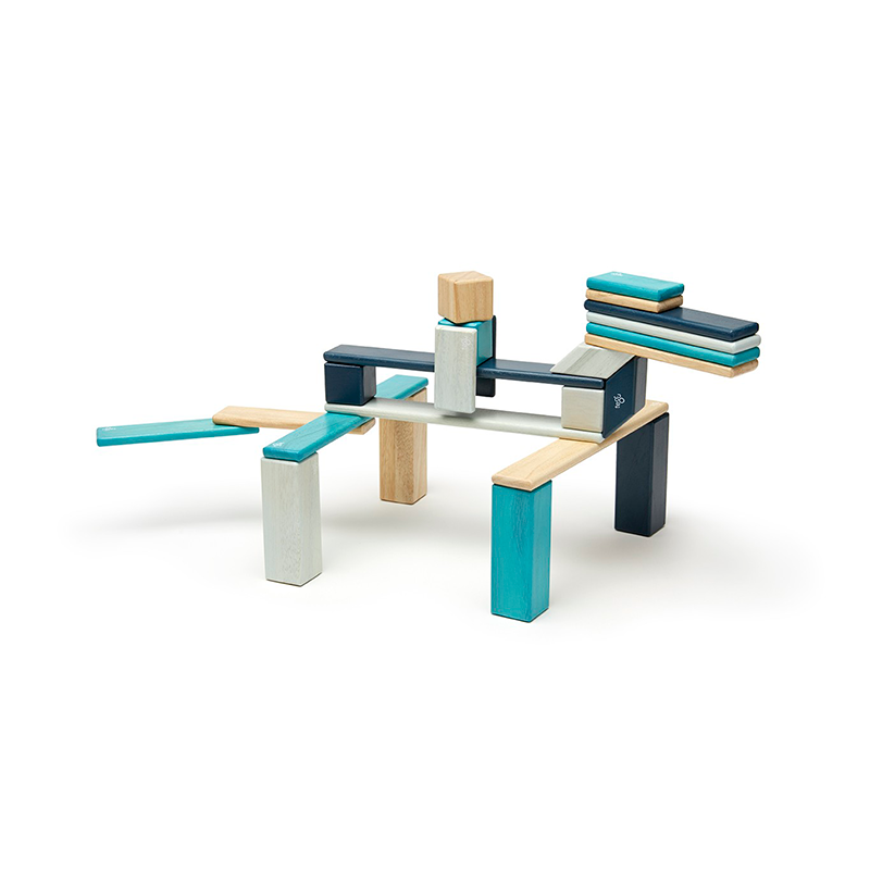 24-Piece Set <br>Magnetic Wooden Blocks <br>Tegu Classics