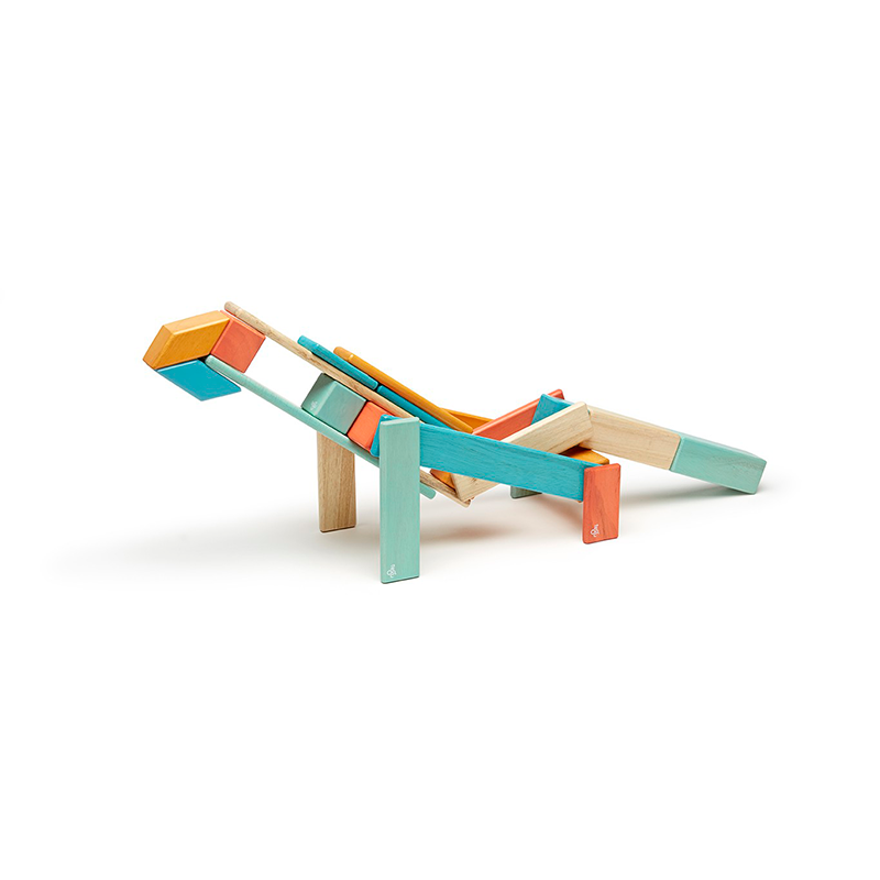 24-Piece Set <br>Magnetic Wooden Blocks <br>Tegu Classics