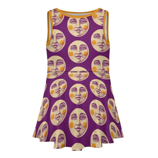 Kooky Moon Sundress in Purple (Kids)