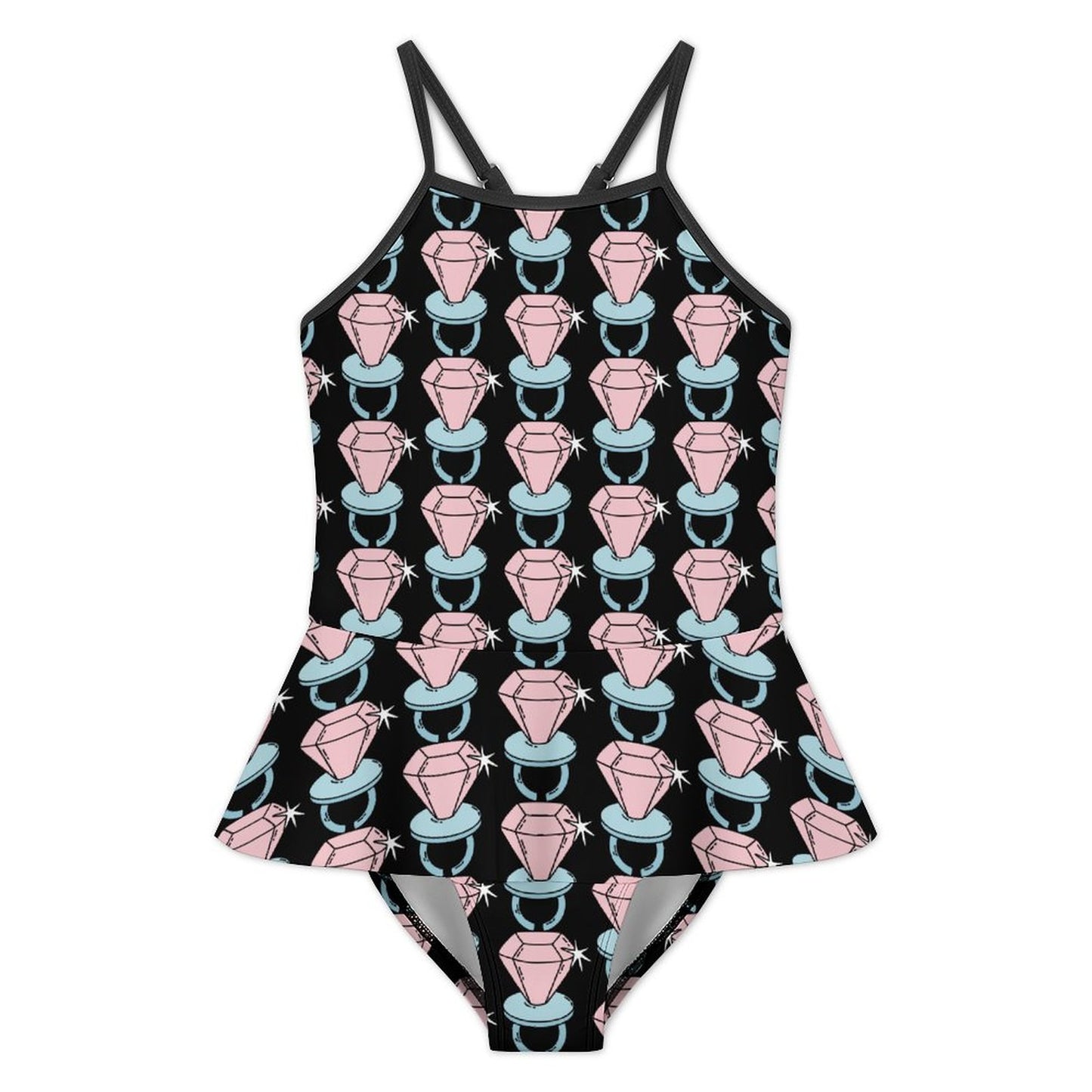 Bling Ring Pop Ruffle Kids Swimsuit