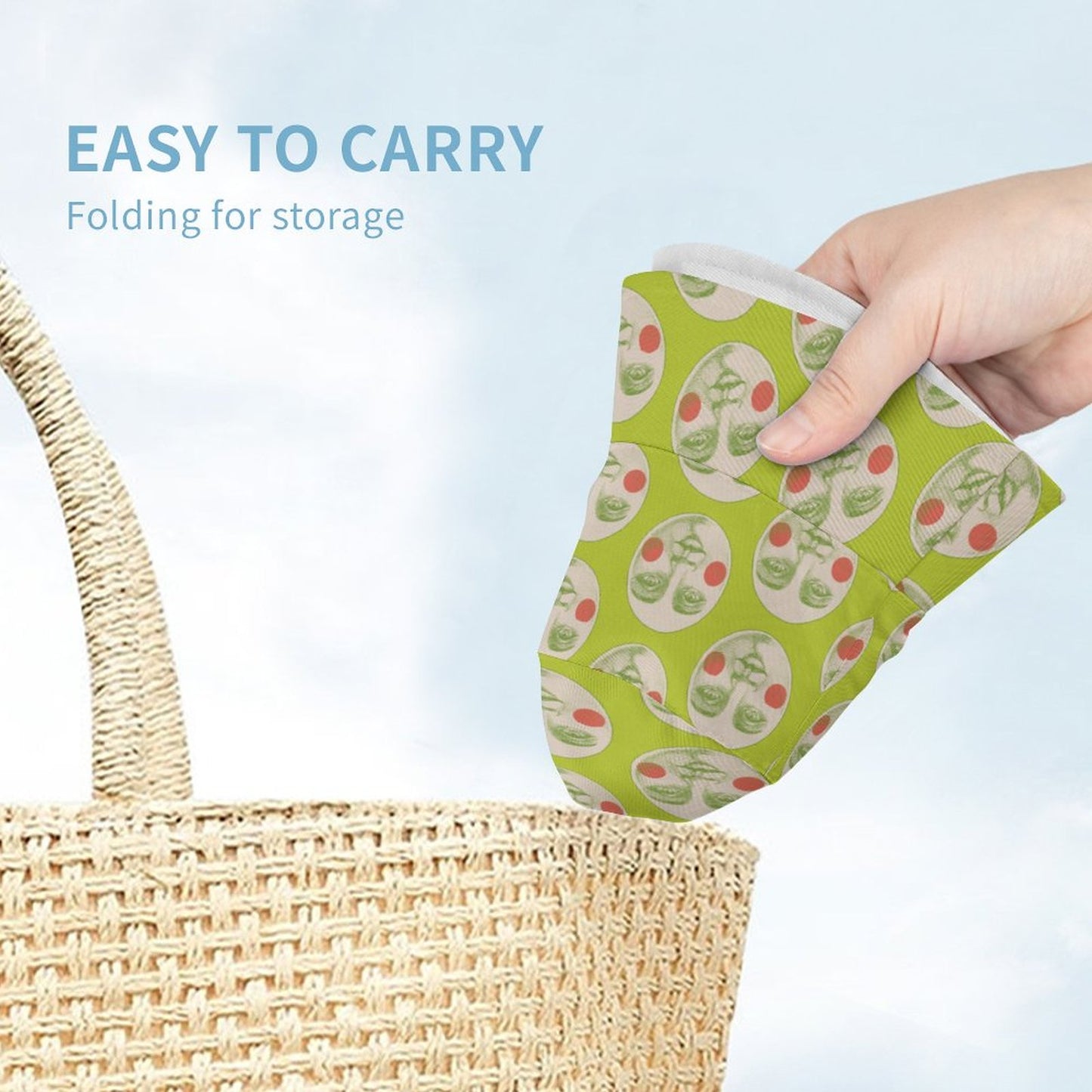 Kooky Moon Bucket Hat in Lime Green (Baby/Kids)