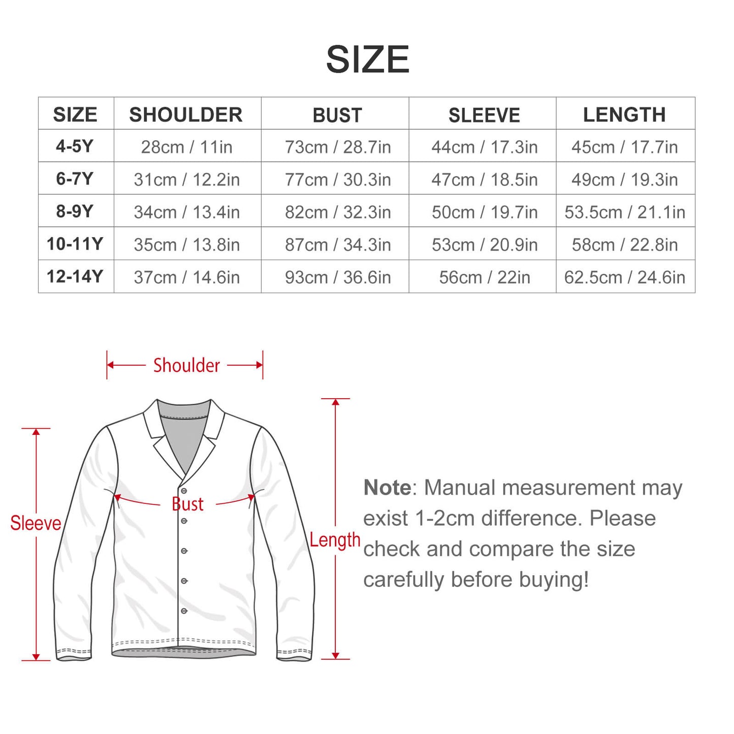 180gsm Long Sleeve Kid Pajama Set(All-Over Printing)