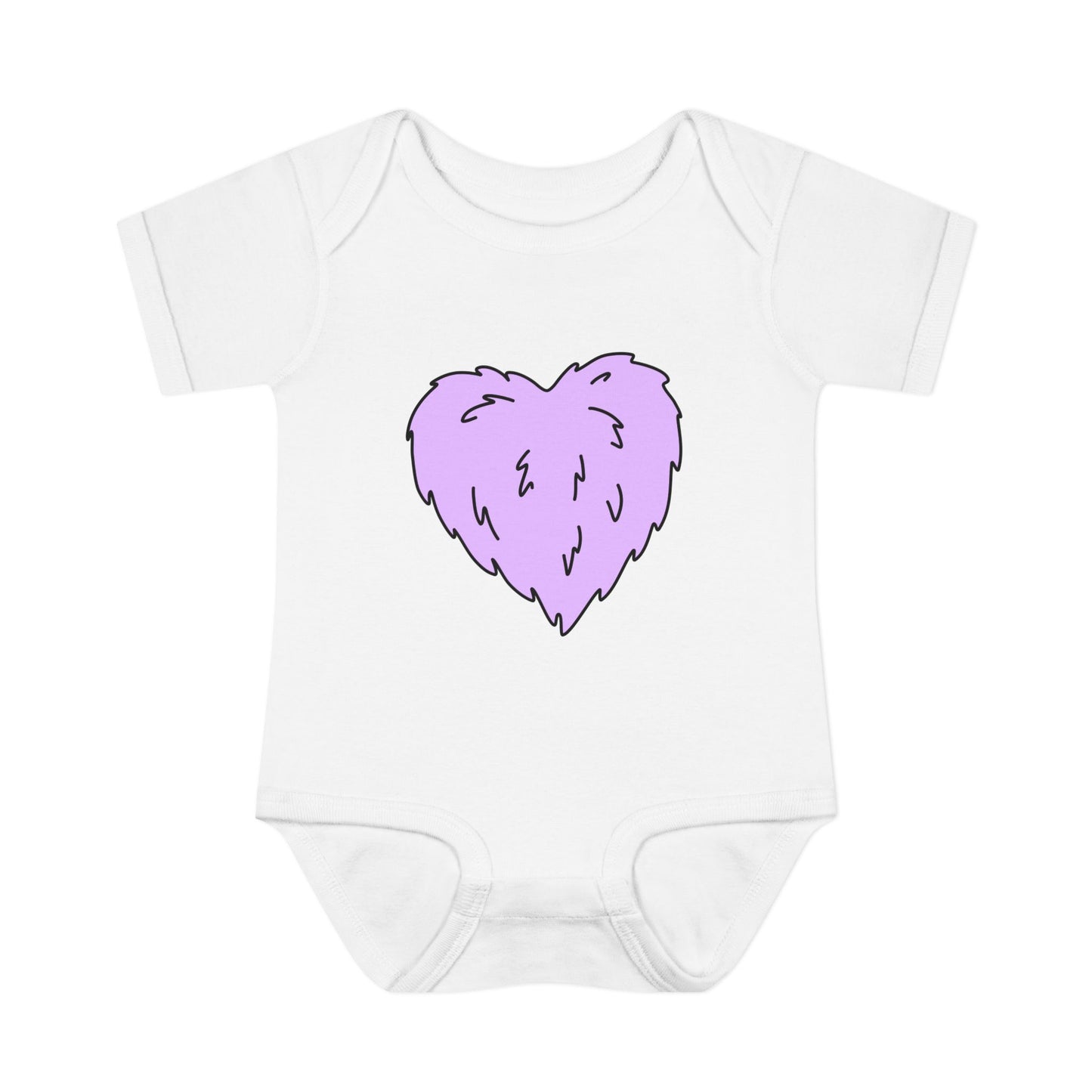 Furry Friend Heart Onesie (Babies/More Colors)