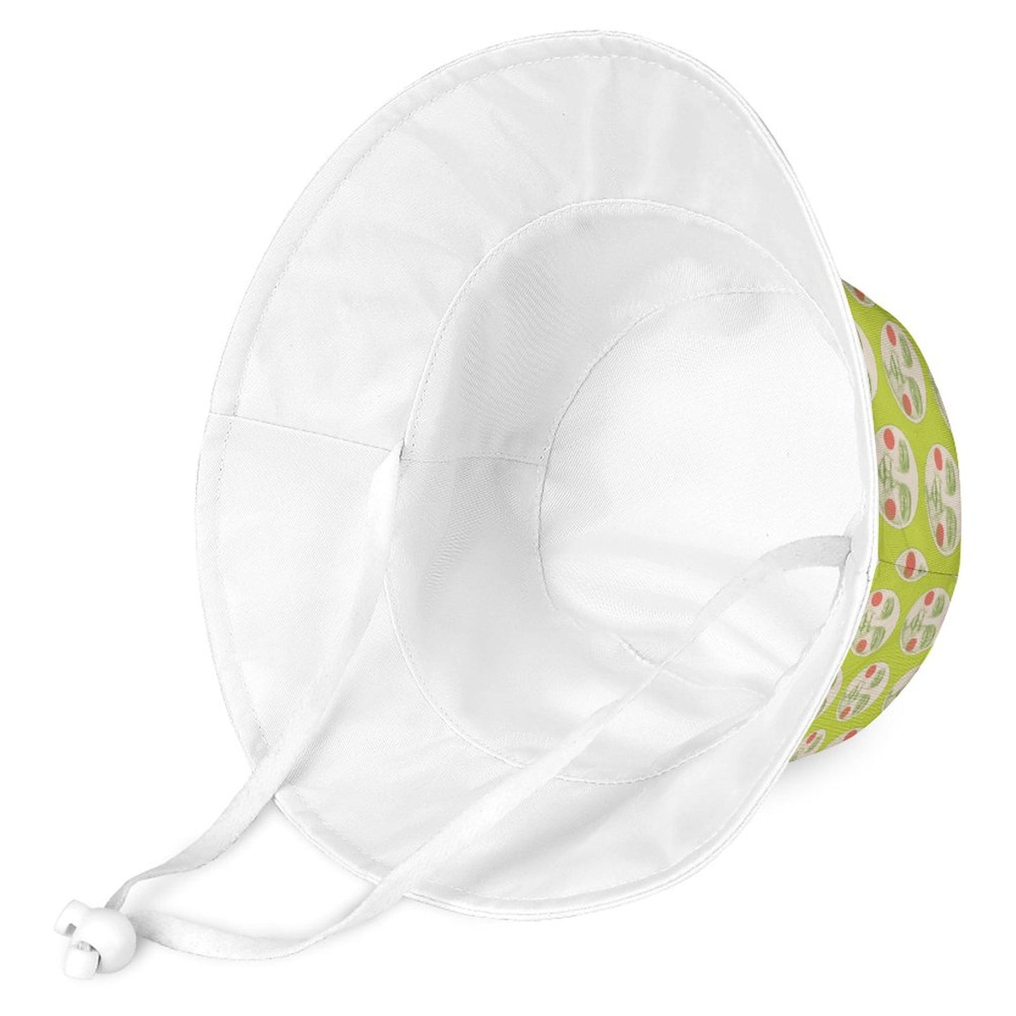 Kooky Moon Bucket Hat in Lime Green (Baby/Kids)