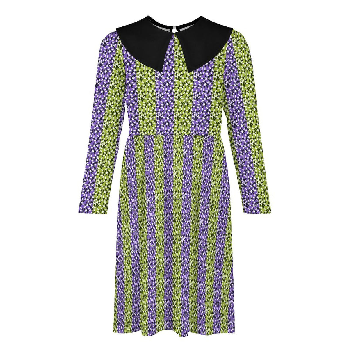 Snake Striped Collared Dress (Kids) - PRE ORDER