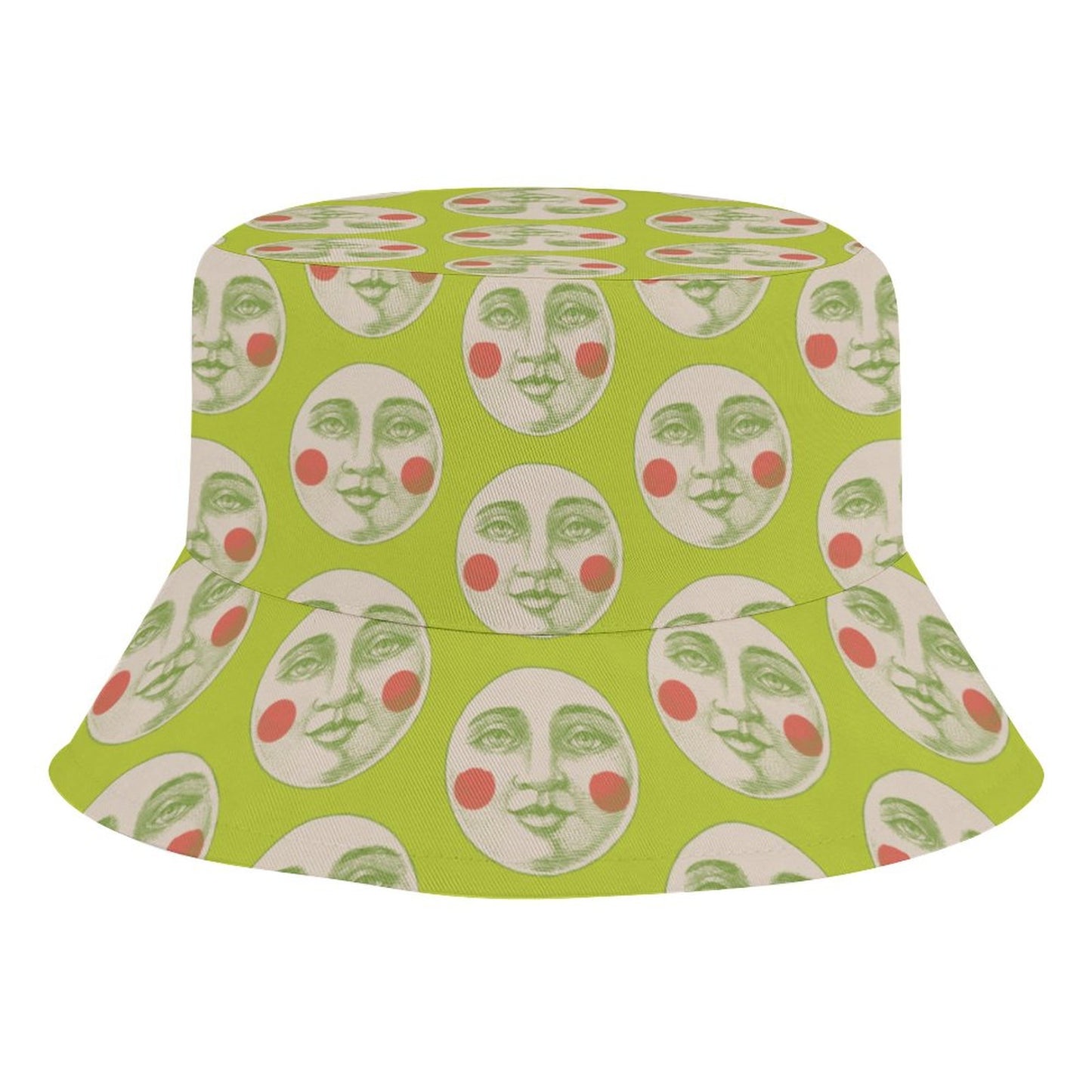 Kooky Moon Bucket Hat in Lime Green (Baby/Kids)