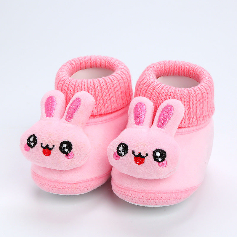 Newborn Baby Shoes Non-slip Crib First Walker Soft Material Comfortable Winter Boots Baby Autumn Shoes