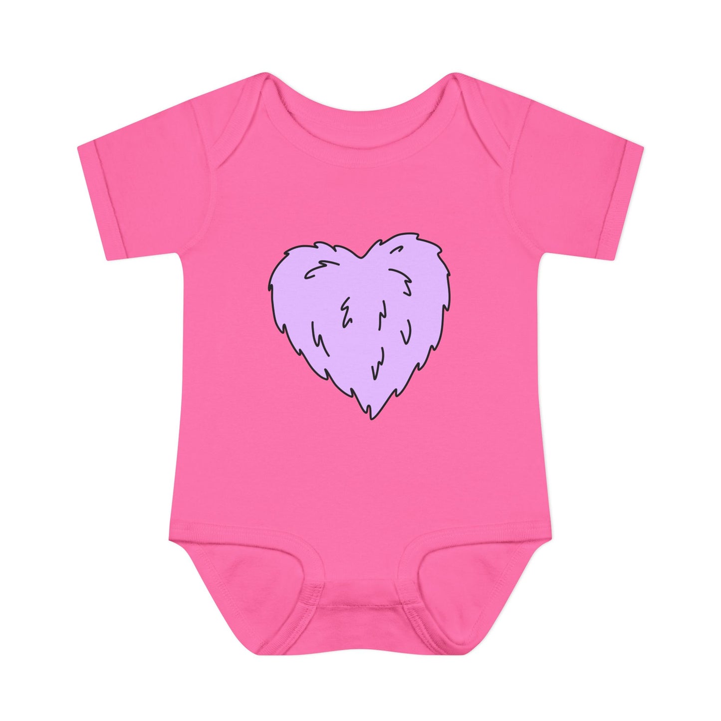 Furry Friend Heart Onesie (Babies/More Colors)