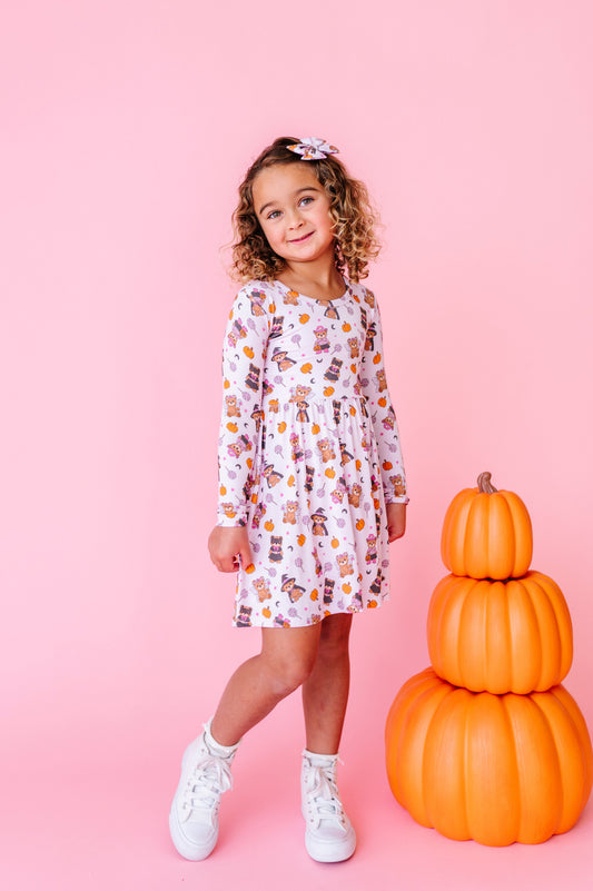 Hocus Pocus Honey Bear Twirl Dress