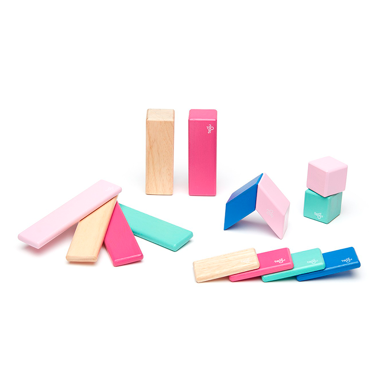 14-Piece Set <br>Magnetic Wooden Blocks <br>Tegu Classics