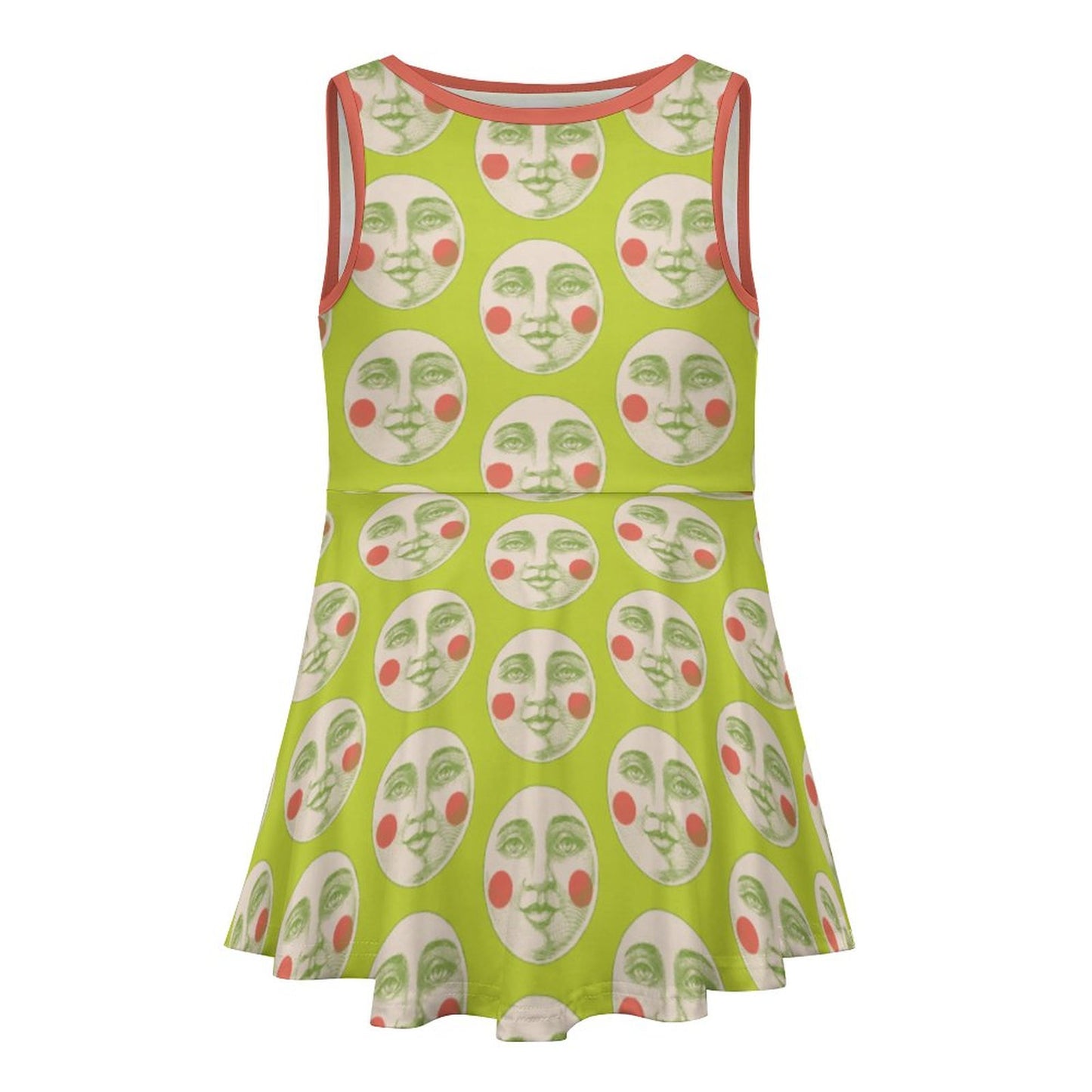 Kooky Moon Sundress in Lime Green (Kids)