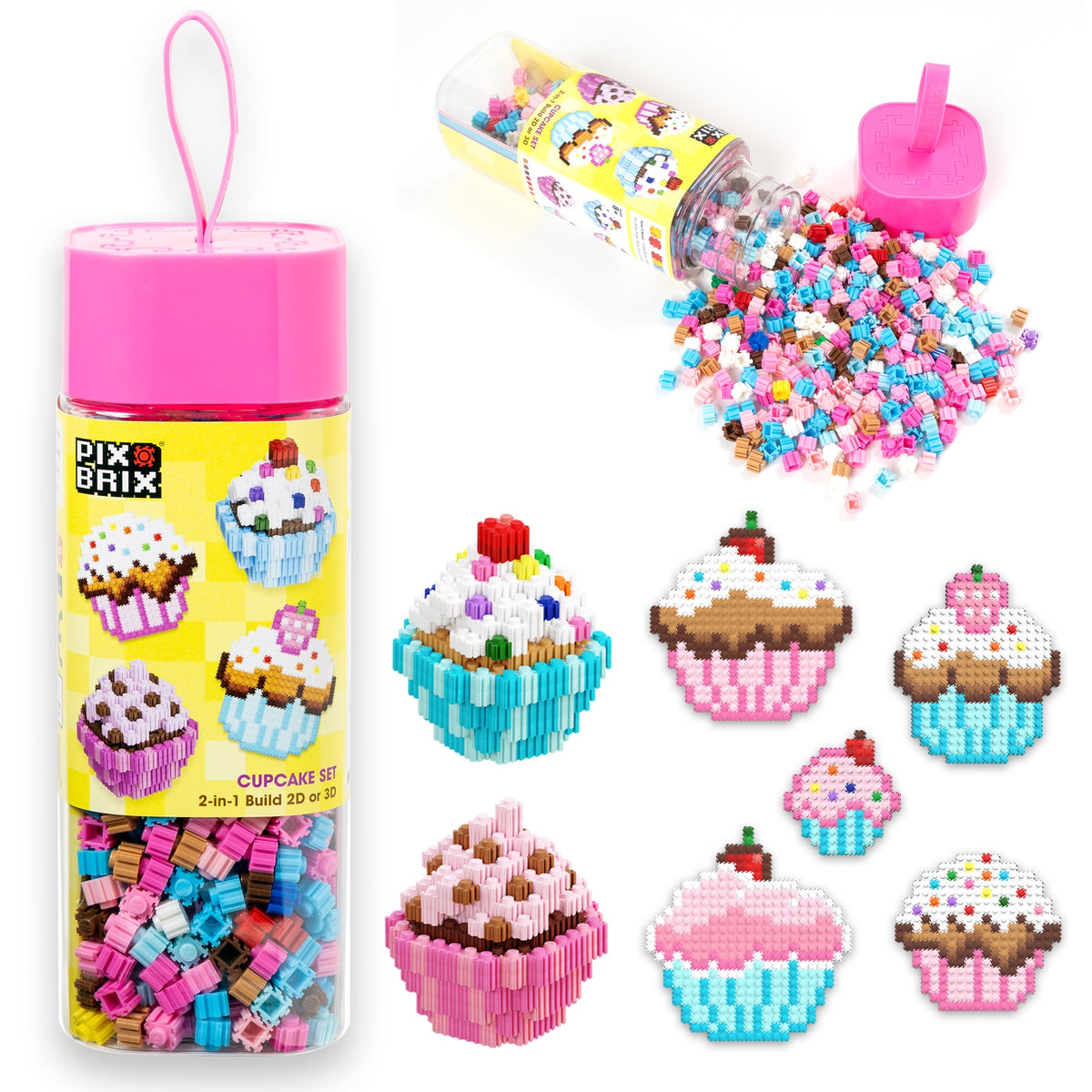 Pix Brix Food Bottle – Cupcakes Set