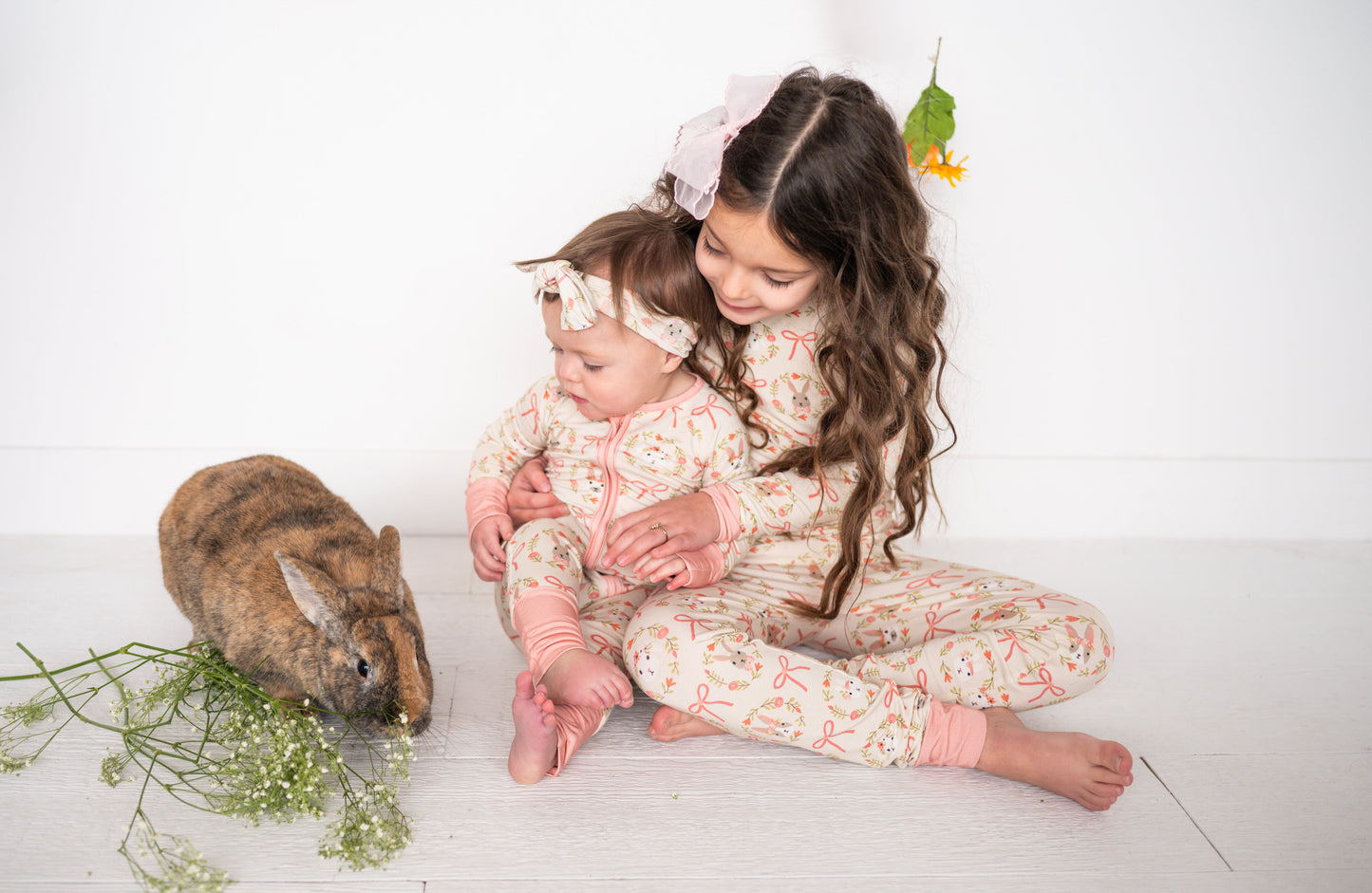 Bows & Bunnies (Long Sleeve PJ)