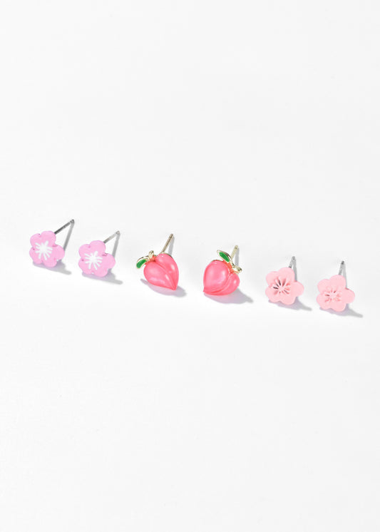 Blossom Pink Stud Earrings