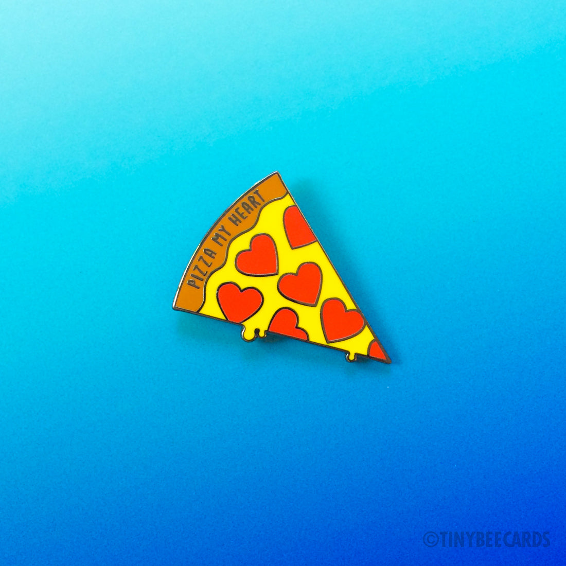 Pizza Hard Enamel Pin "Pizza My Heart"