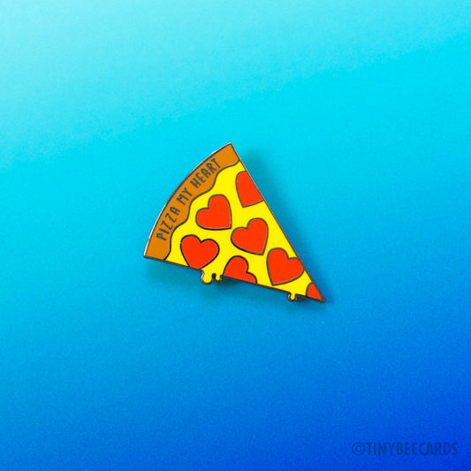 Pizza Hard Enamel Pin "Pizza My Heart"