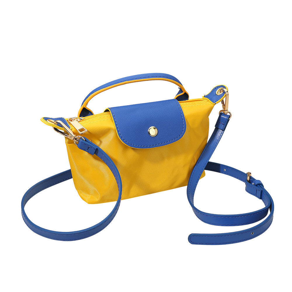 Compact Two Tone Handbag Crossbody Bag