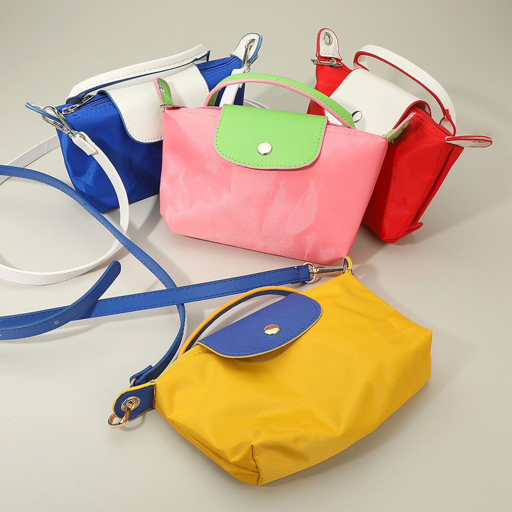 Compact Two Tone Handbag Crossbody Bag