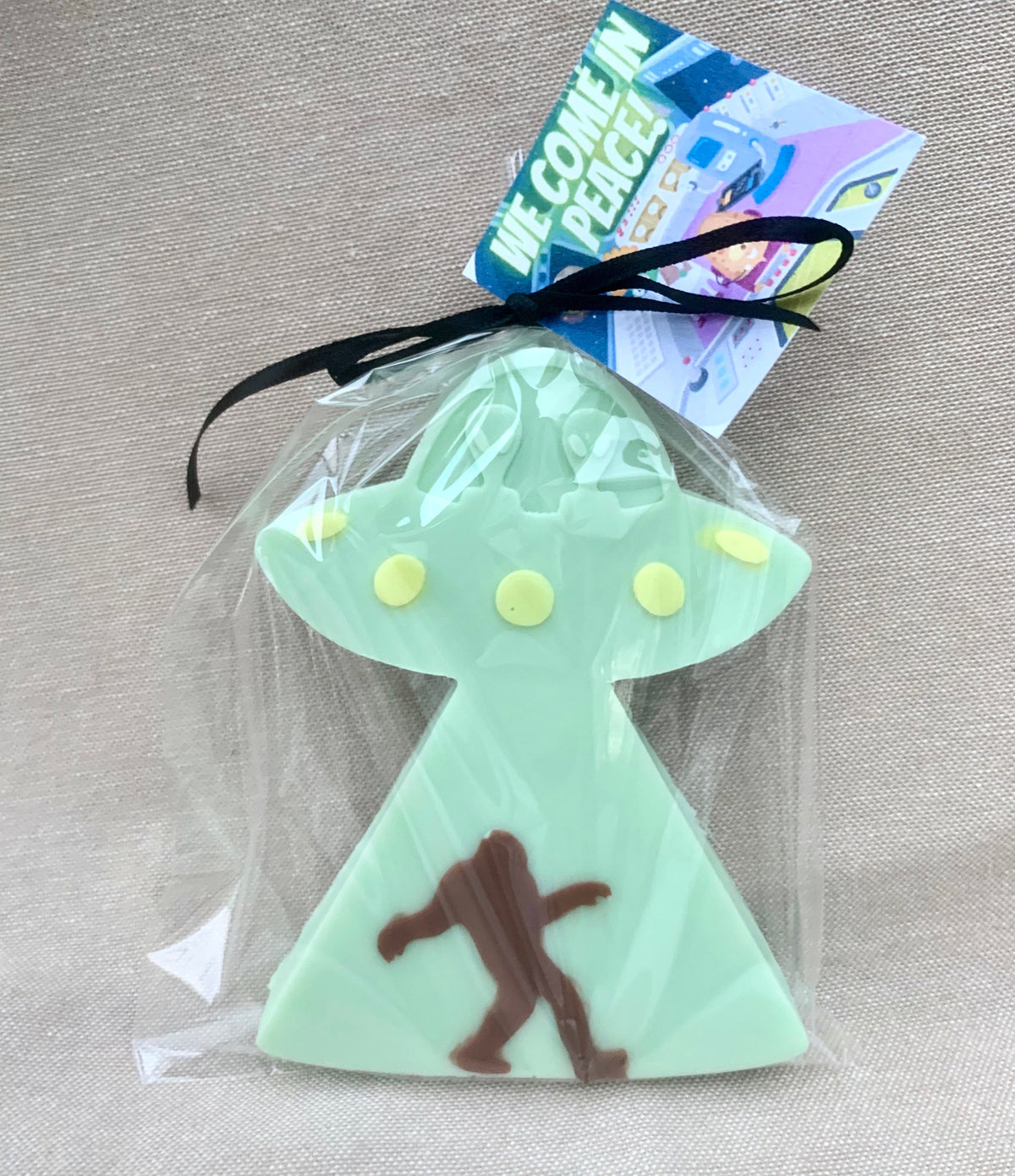 3D Large Alien Head Capturing Bigfoot Soap