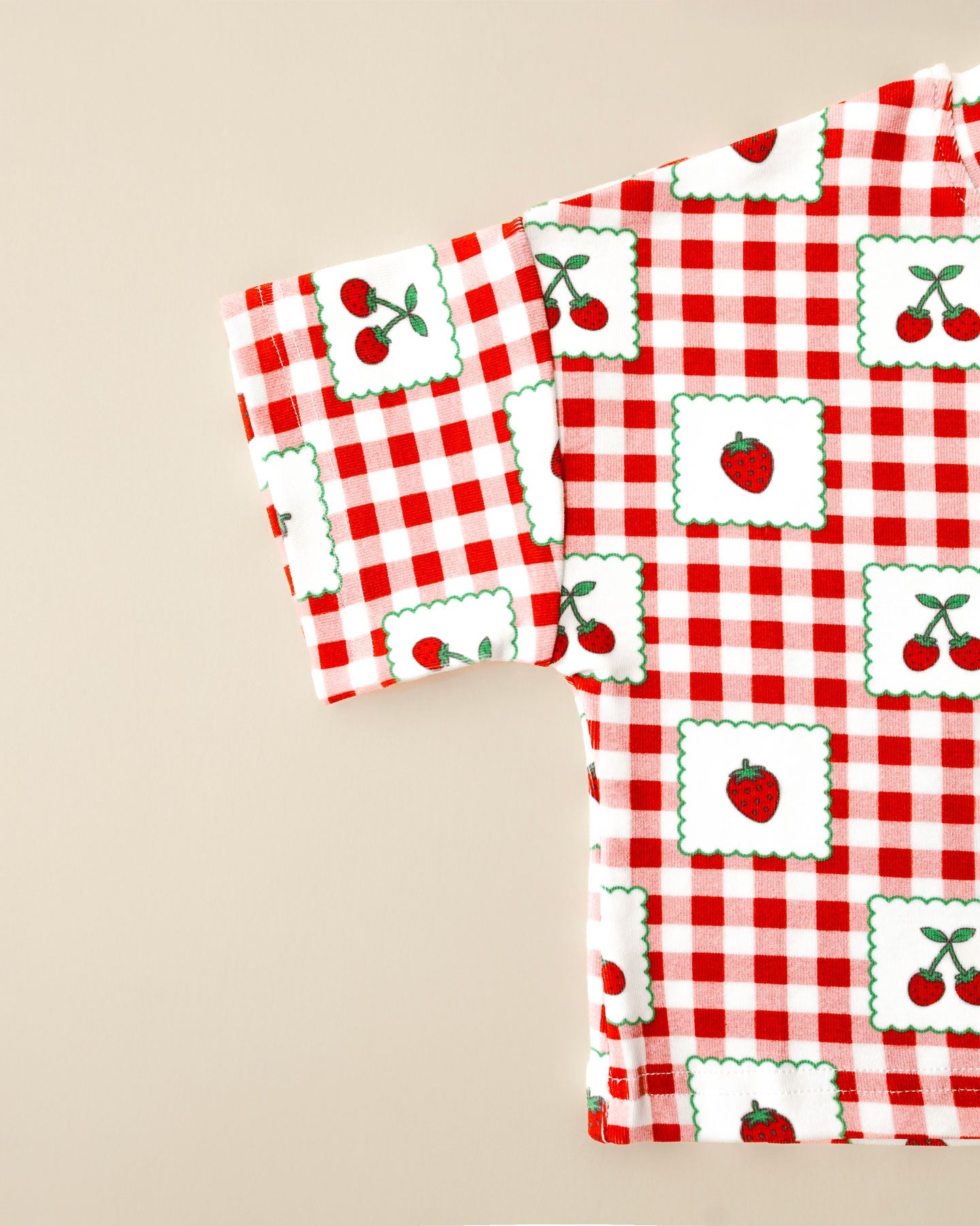 Shorts Set | Strawberry Gingham