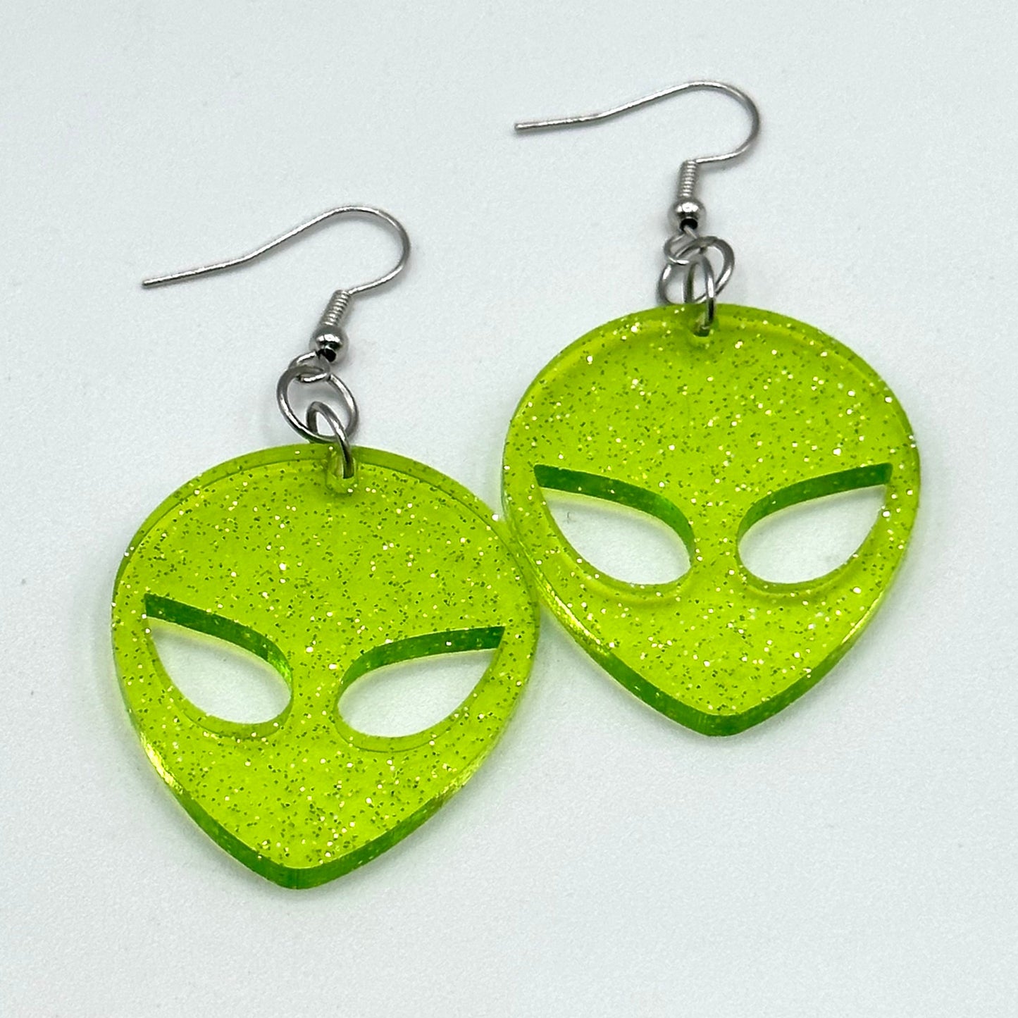 XL Alien Dangle Earrings