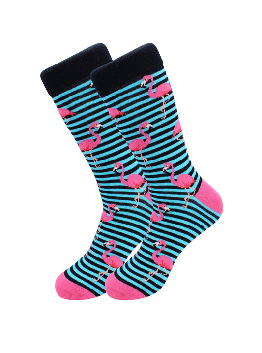 Funky Flamingo Socks - Comfy Cotton for Men & Women