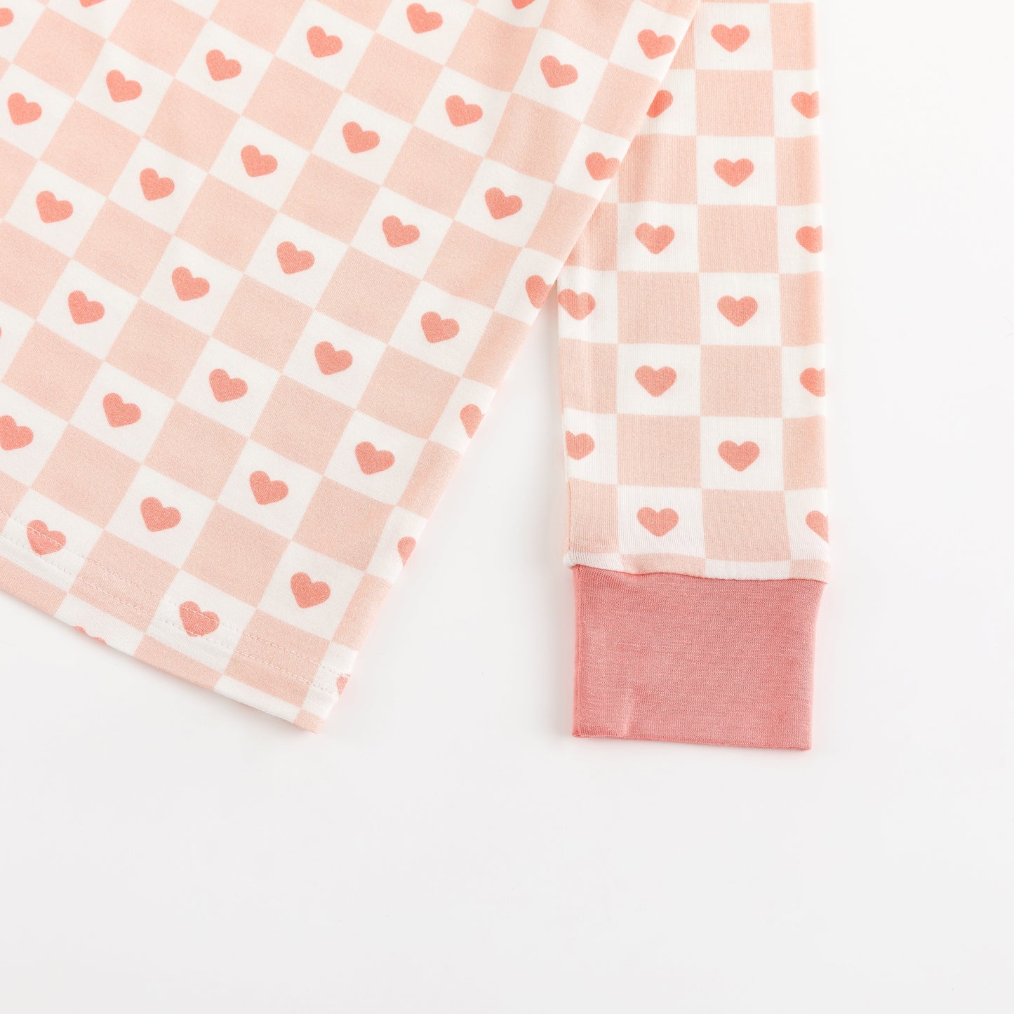 Checkerboard Hearts (Long Sleeve PJ)
