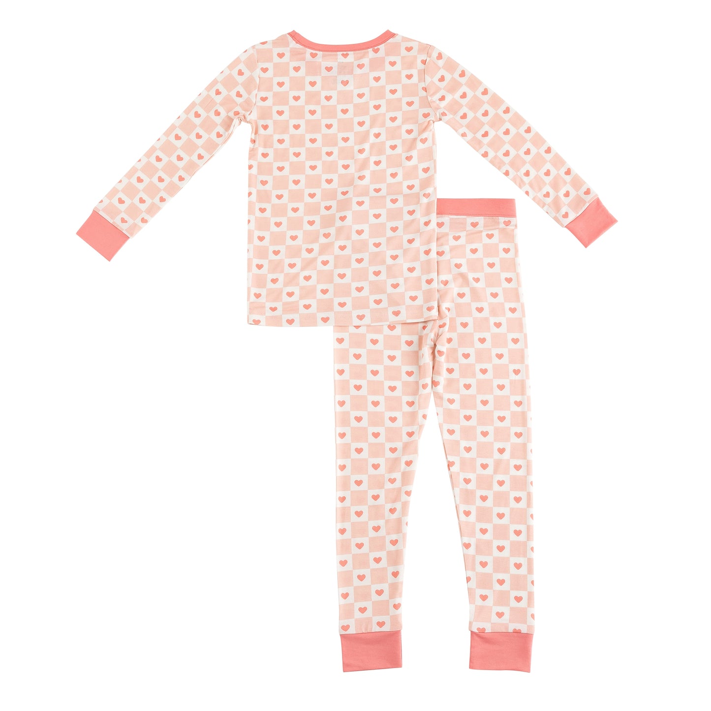 Checkerboard Hearts (Long Sleeve PJ)