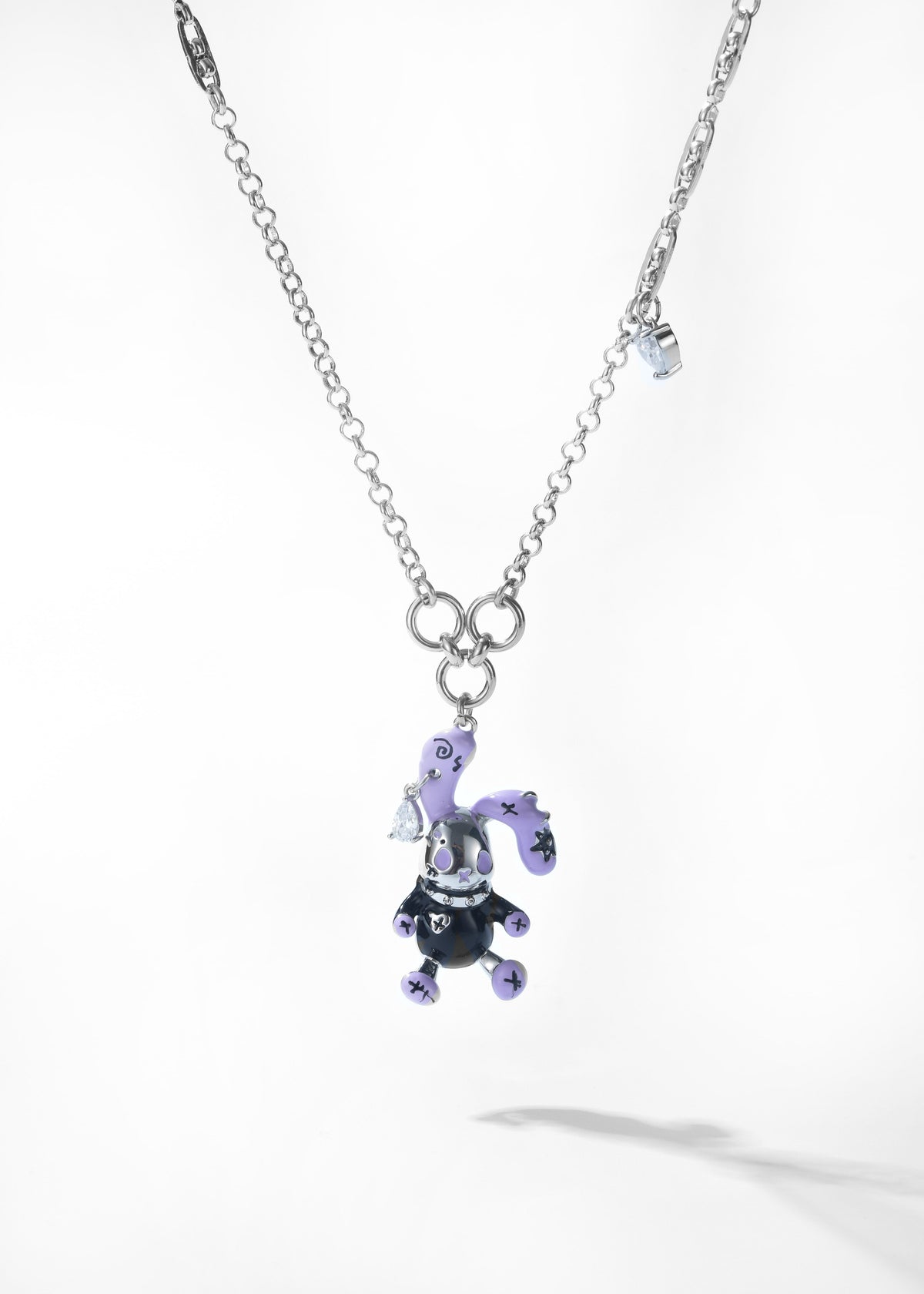 Purple Rabbit Punk Necklace