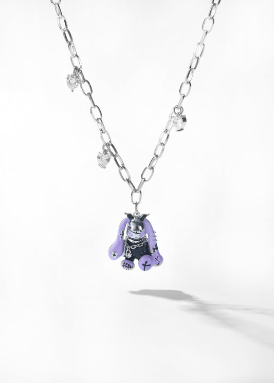 Purple Hare Gothic Necklace