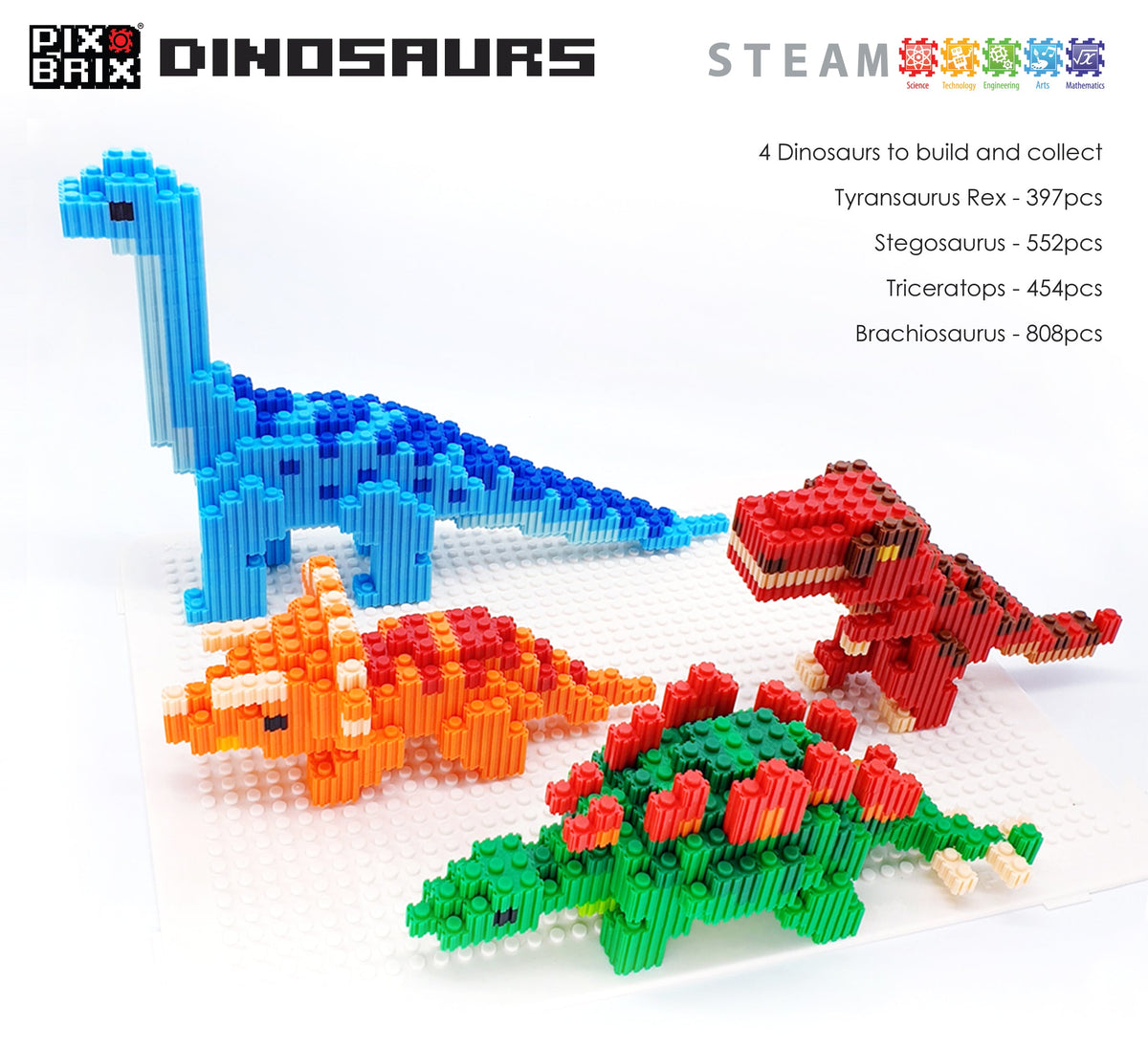 Stegosaurus - Pix Brix Dinosaur series