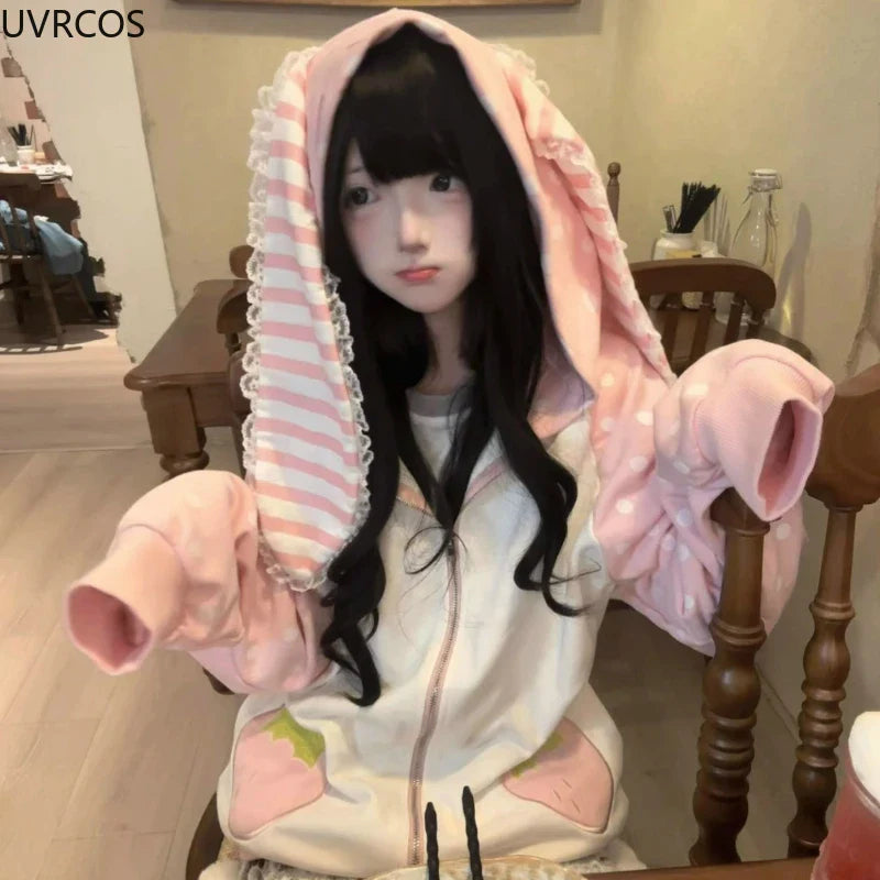 Strawberry Bunny Harajuku Hoodie