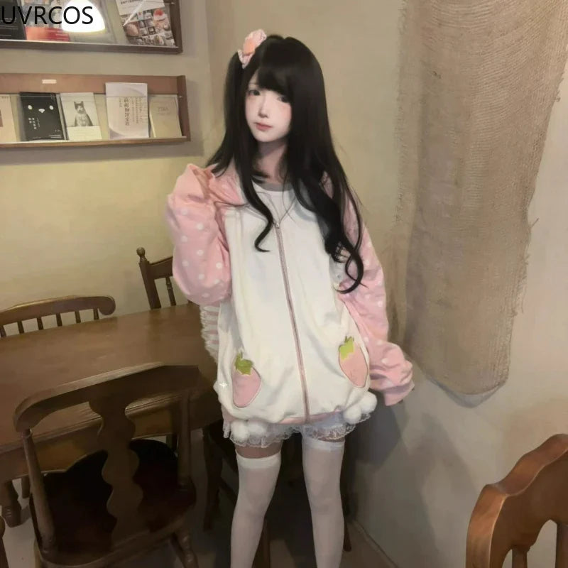 Strawberry Bunny Harajuku Hoodie
