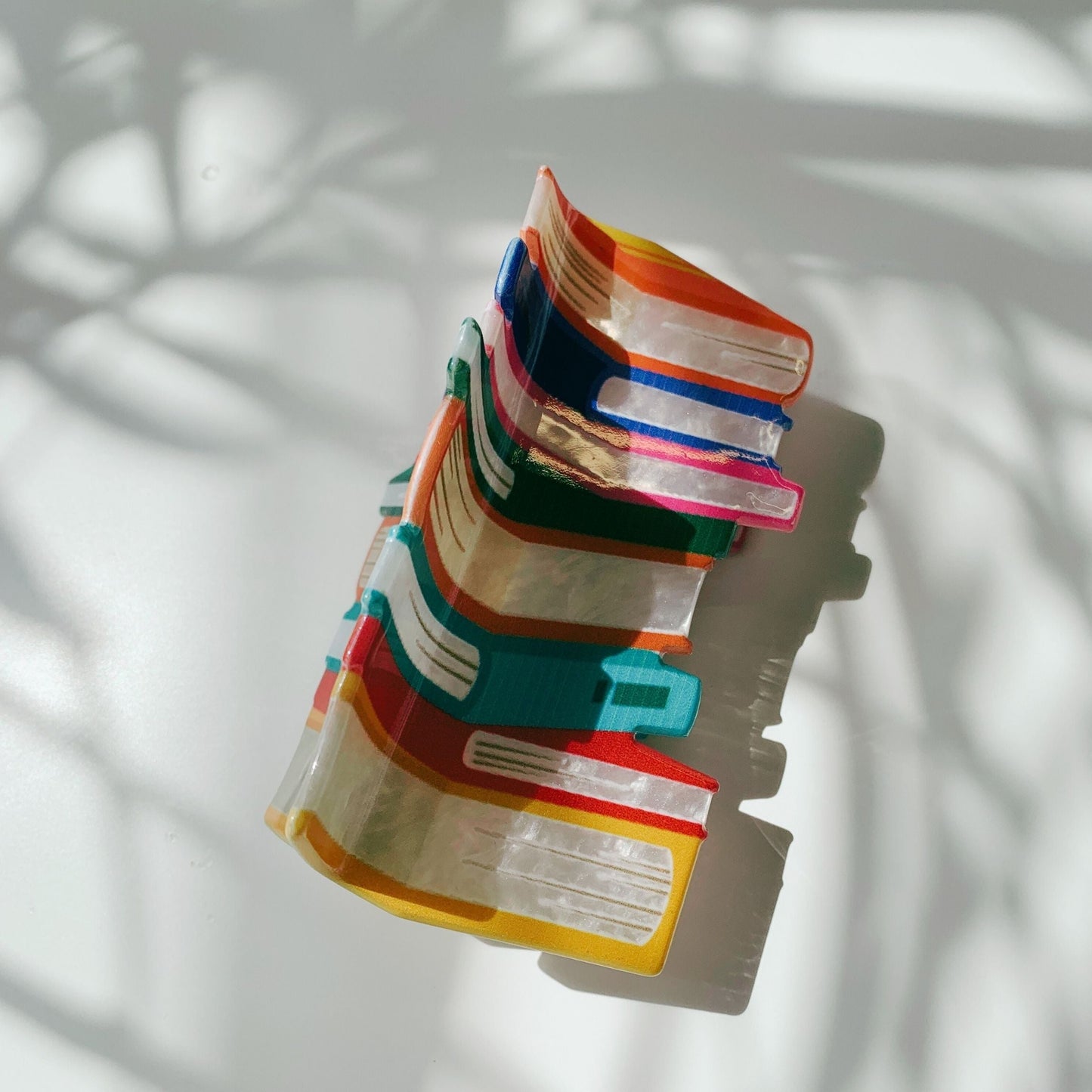 Velvet Claws Stack of Books Hair Clip