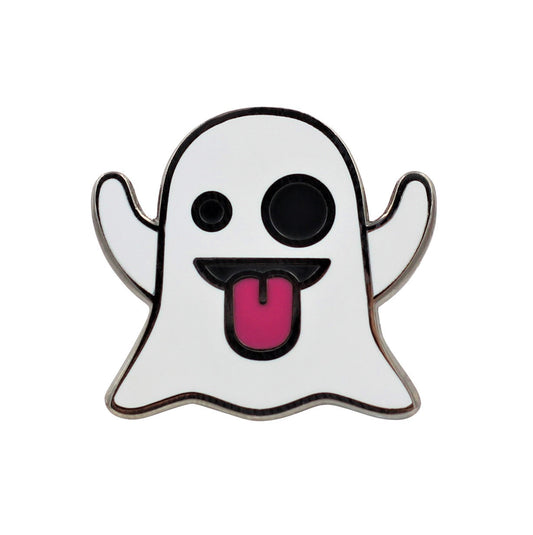 Ghost Emoji Pin – Enamel Pin for your Life