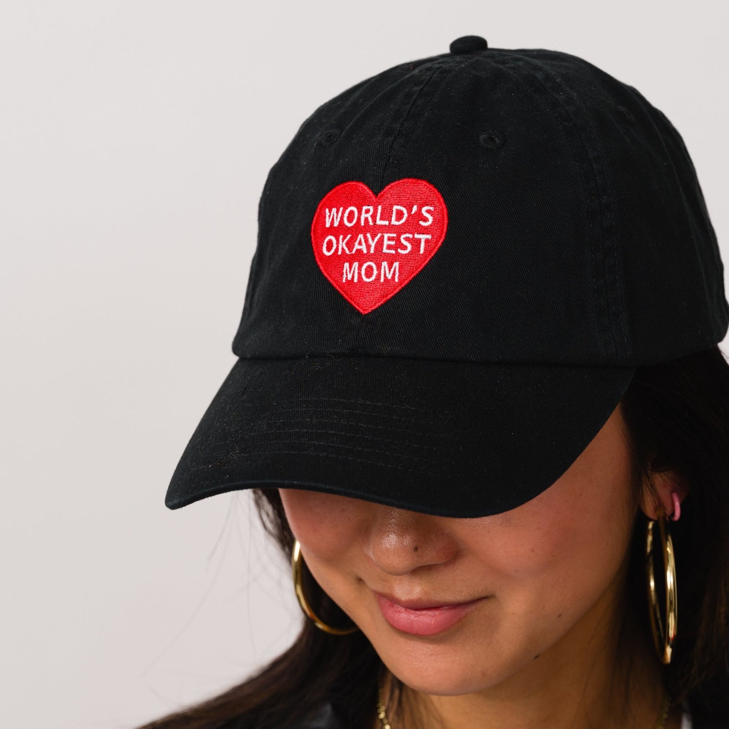 World's Okayest Mom Baseball Hat