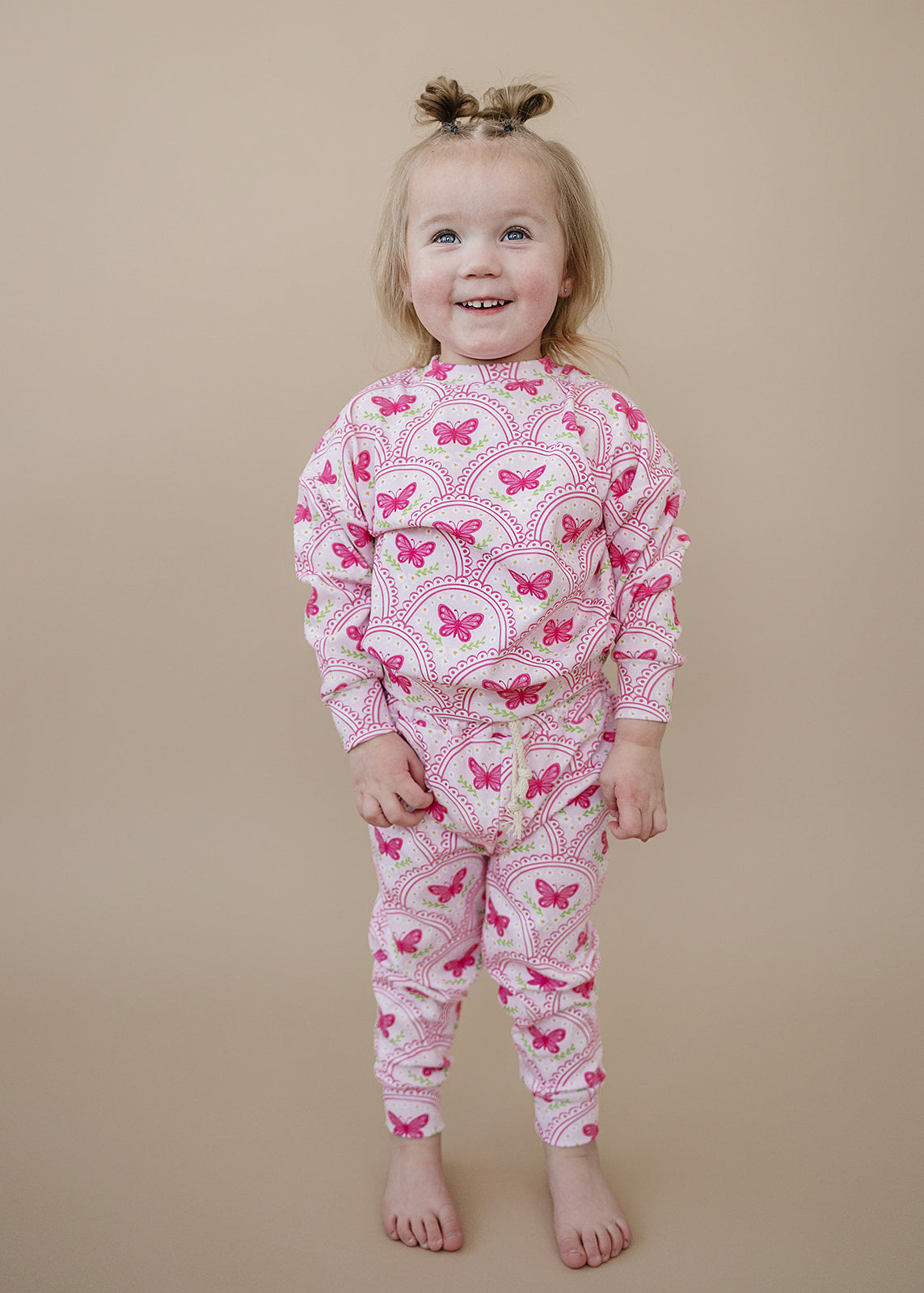 Jogger Set | Pink Butterfly