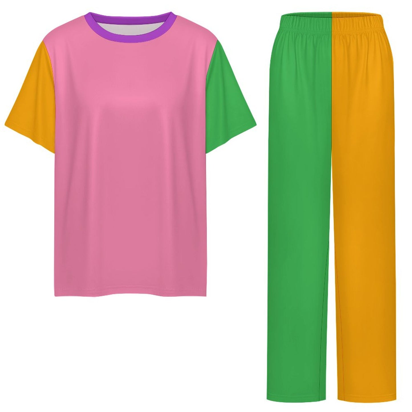 Color Blocked Babe Lounge PJ Set