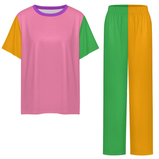 Color Blocked Babe Lounge PJ Set