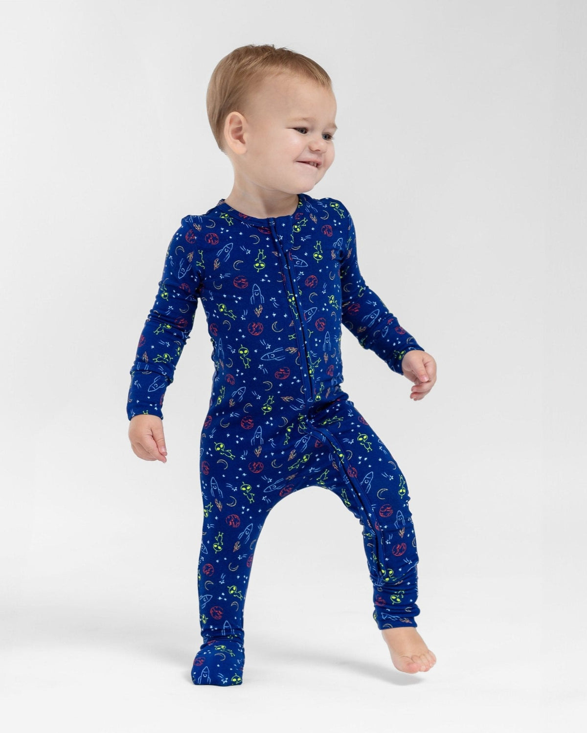 Alien Bamboo Toddler Pajamas – Romper