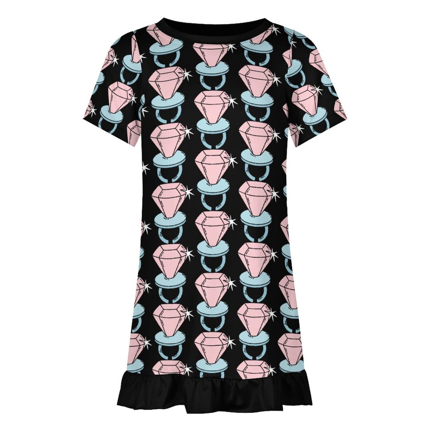 Bling Ring Pop Ruffle Kids Dress