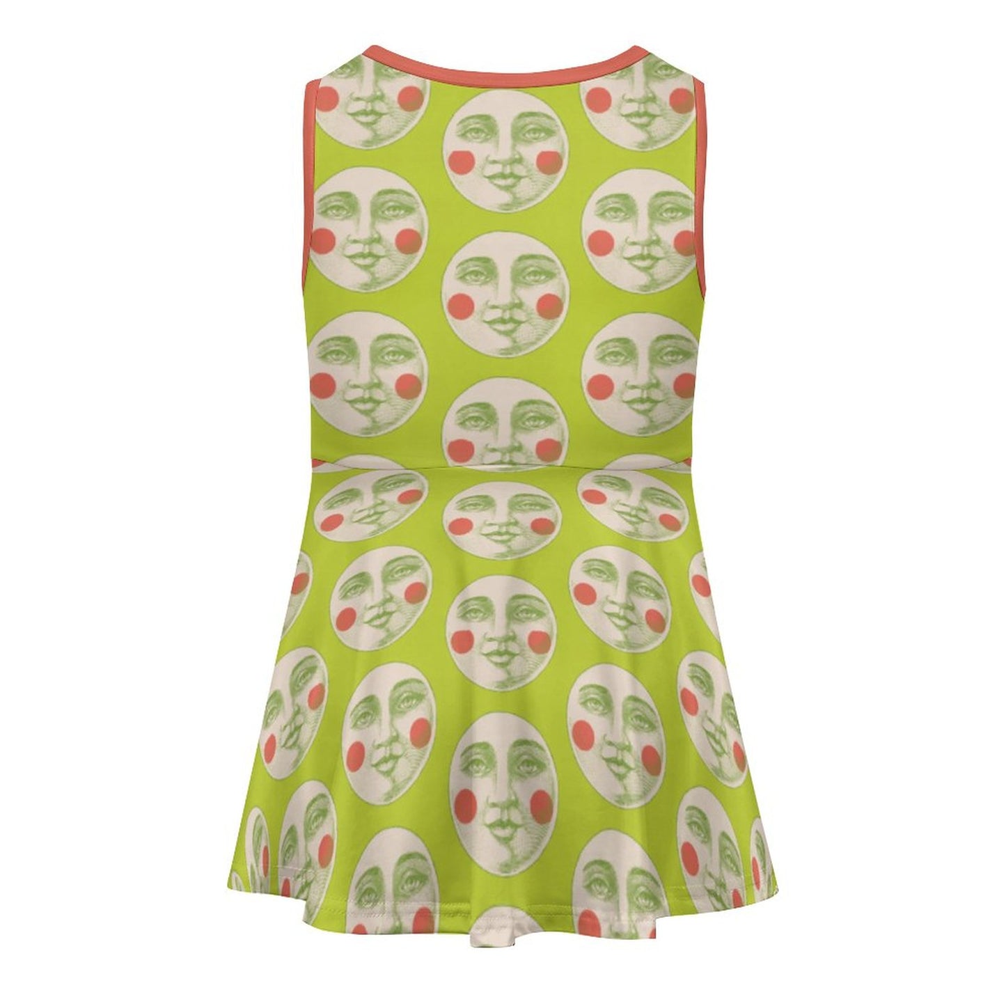 Kooky Moon Sundress in Lime Green (Kids)